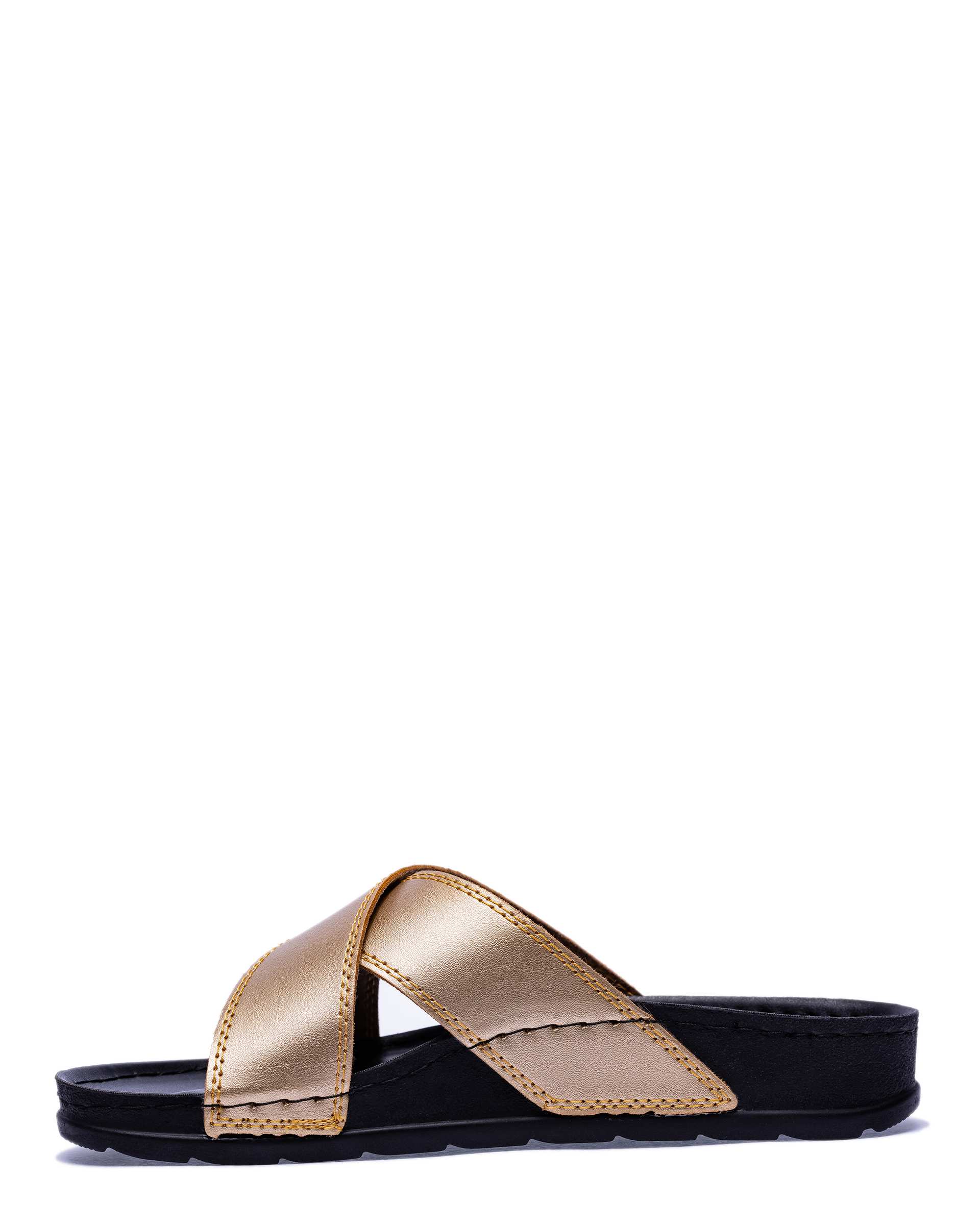 دمپایی زنانه رسپینا طلایی پاما Pama مدل HZRSP