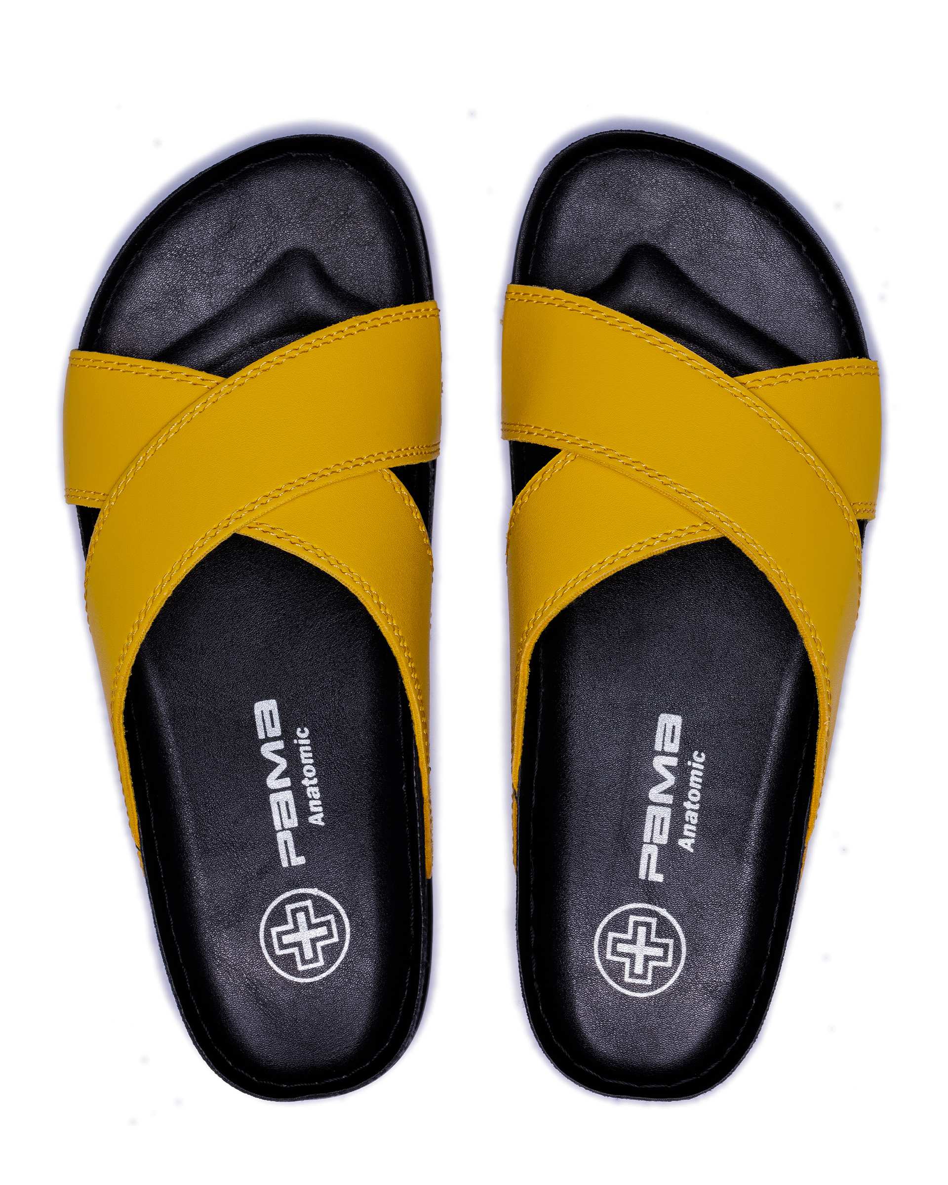 دمپایی زنانه رسپینا زرد پاما Pama مدل HZRSP