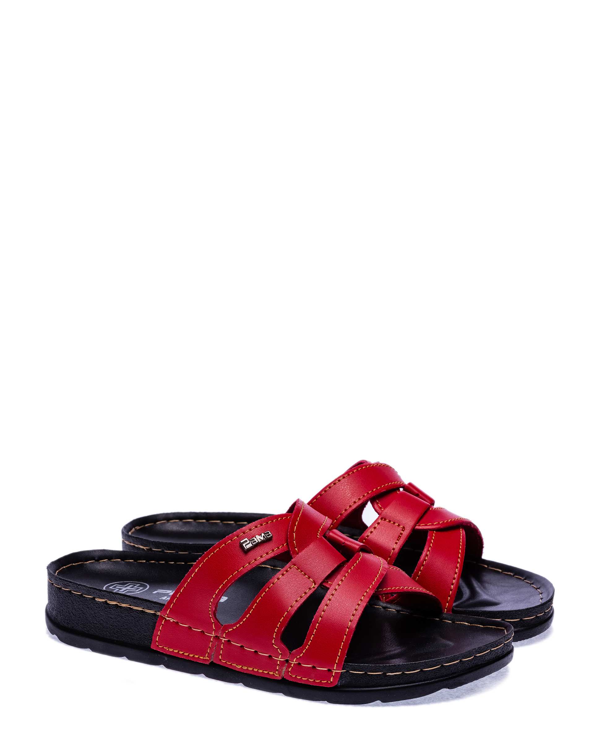 دمپایی زنانه راحیل قرمز پاما مدل HZRHL