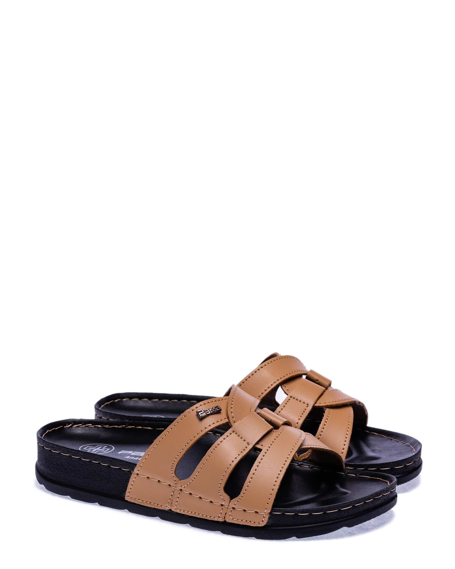 دمپایی زنانه راحیل کرم پاما مدل HZRHL