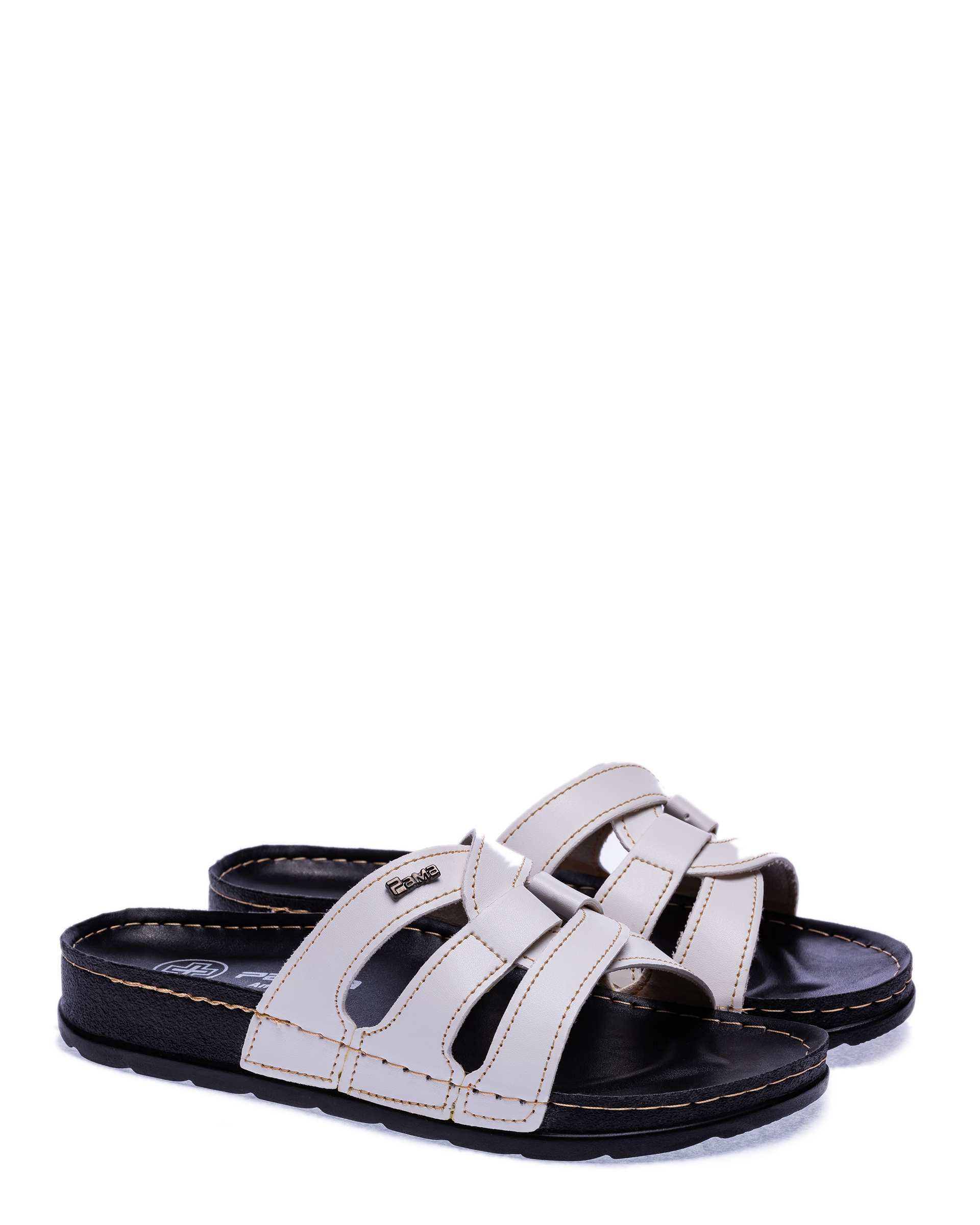 دمپایی زنانه راحیل سفید پاما Pama مدل HZRHL