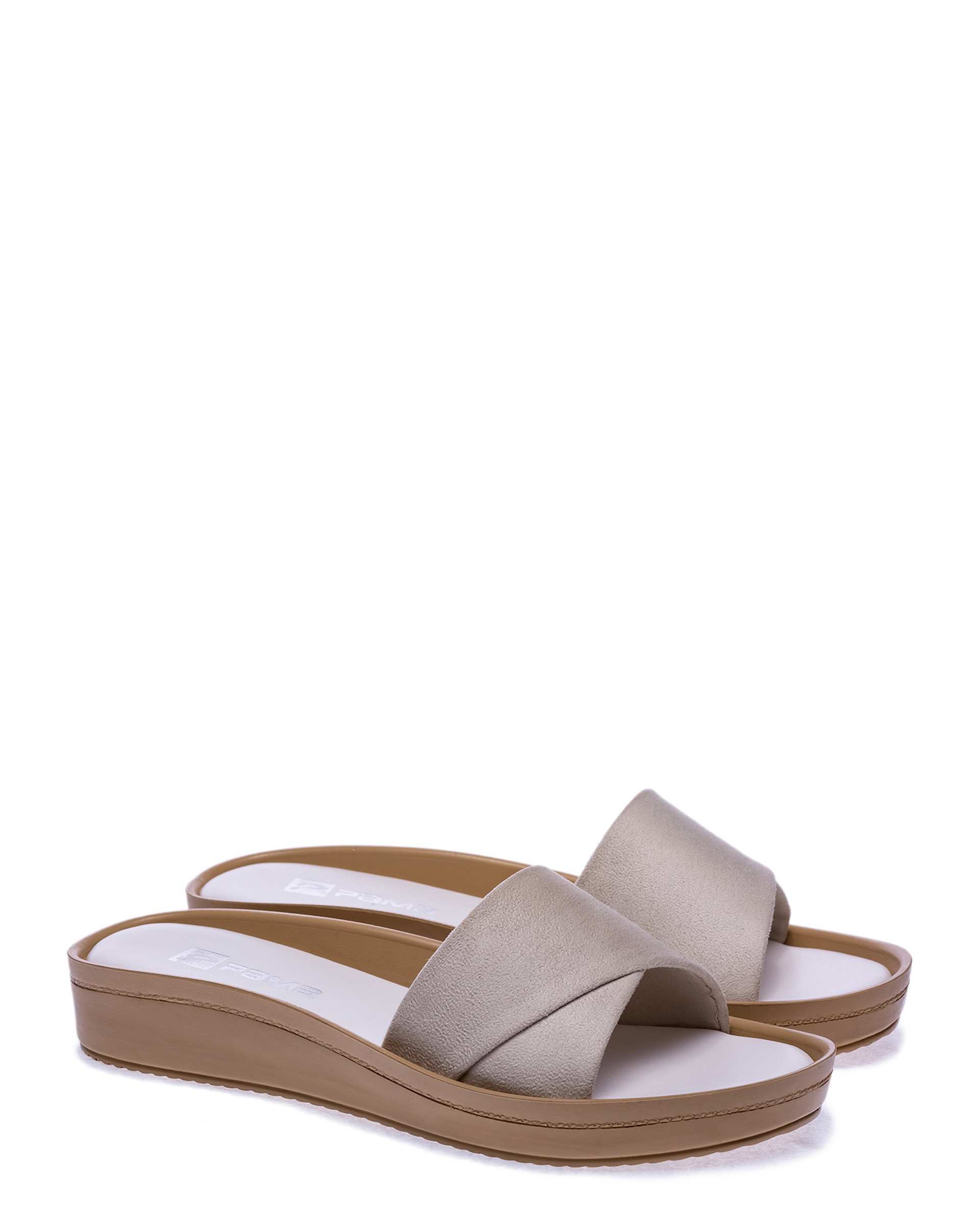 دمپایی زنانه باران سفید پاما Pama مدل HZBRN