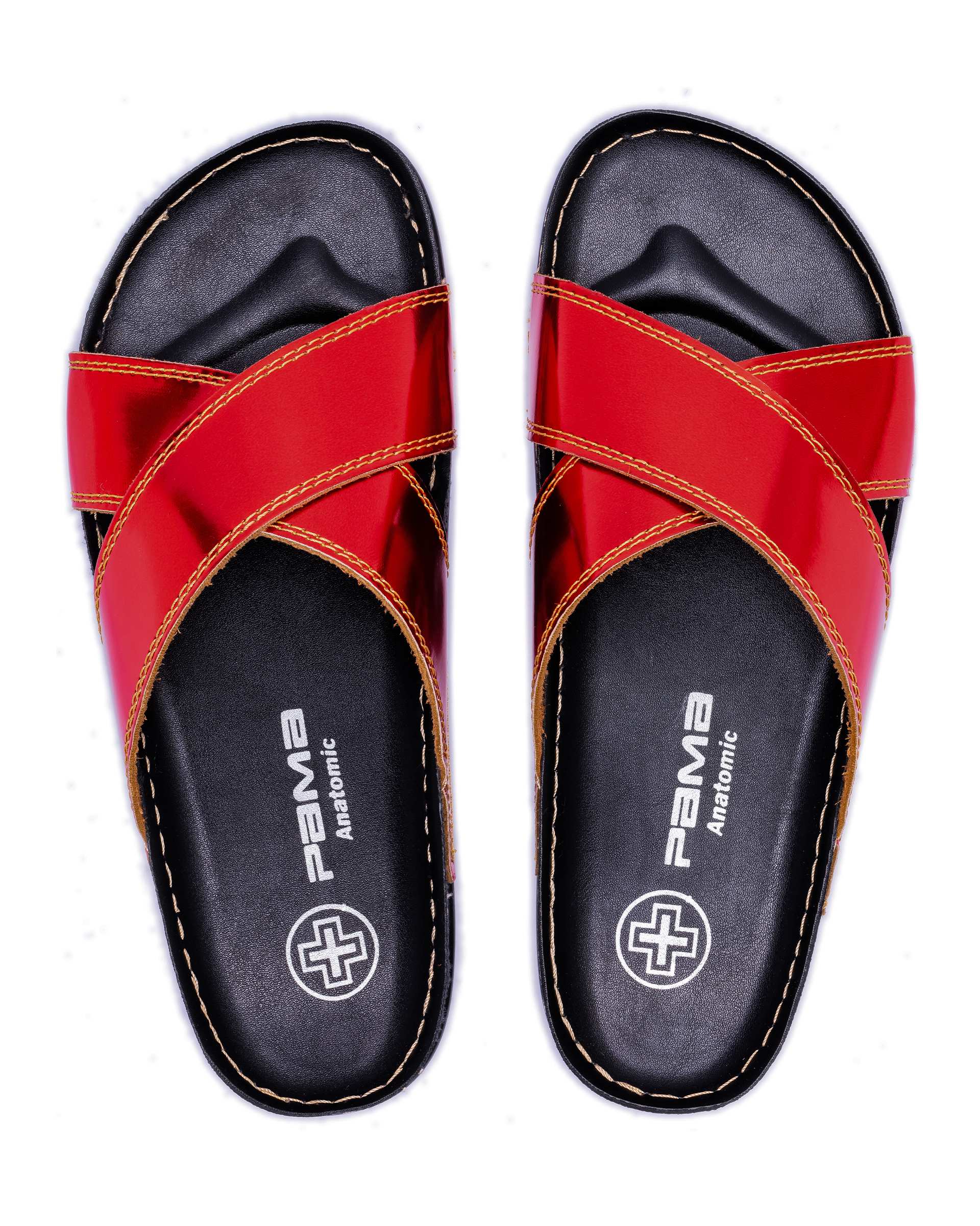 دمپایی زنانه رستا قرمز پاما Pama مدل HZRST