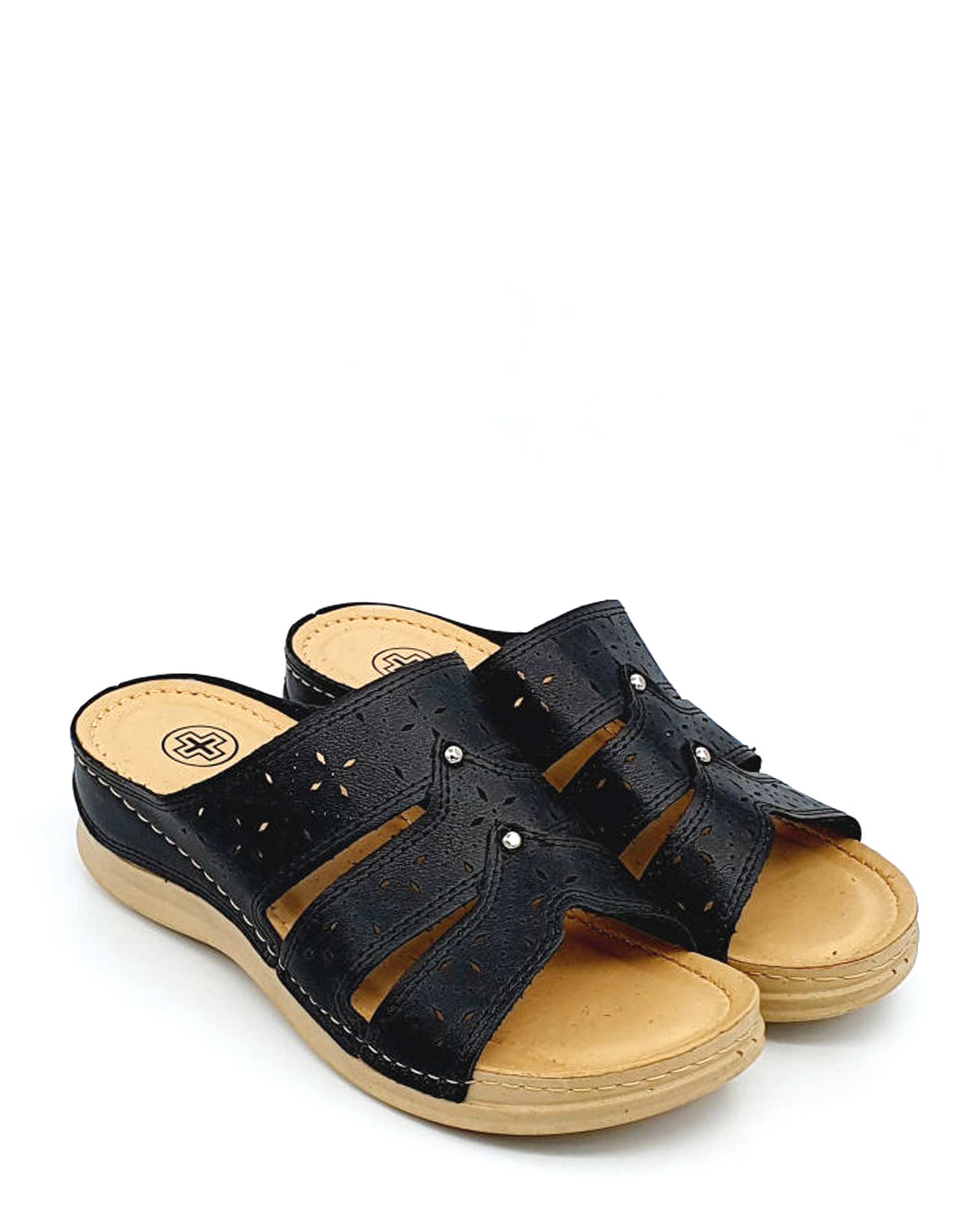 دمپایی زنانه دیان مشکی پاما Pama مدل HZDAN