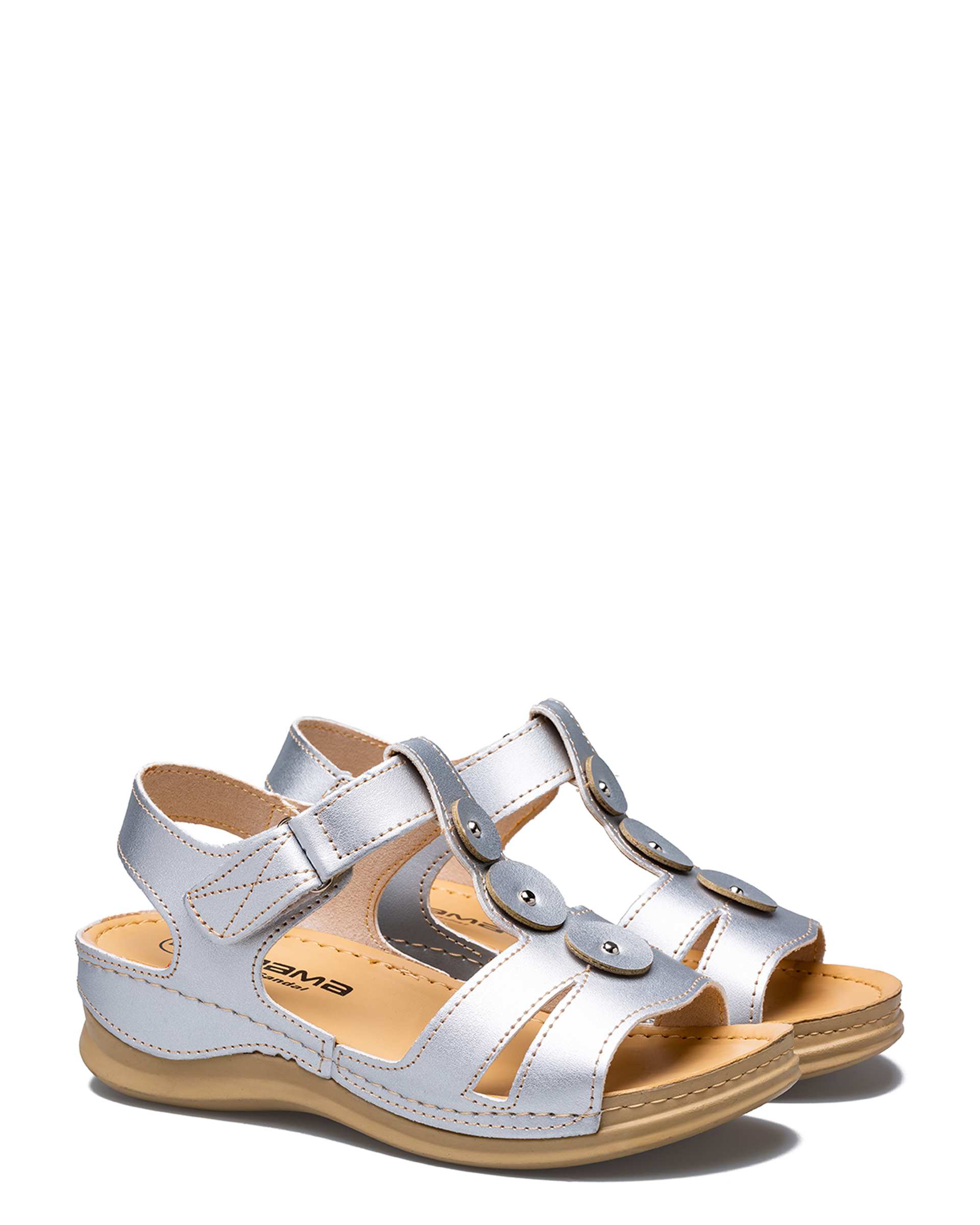 صندل زنانه دالیا نقره ای پاما Pama مدل HZDLY