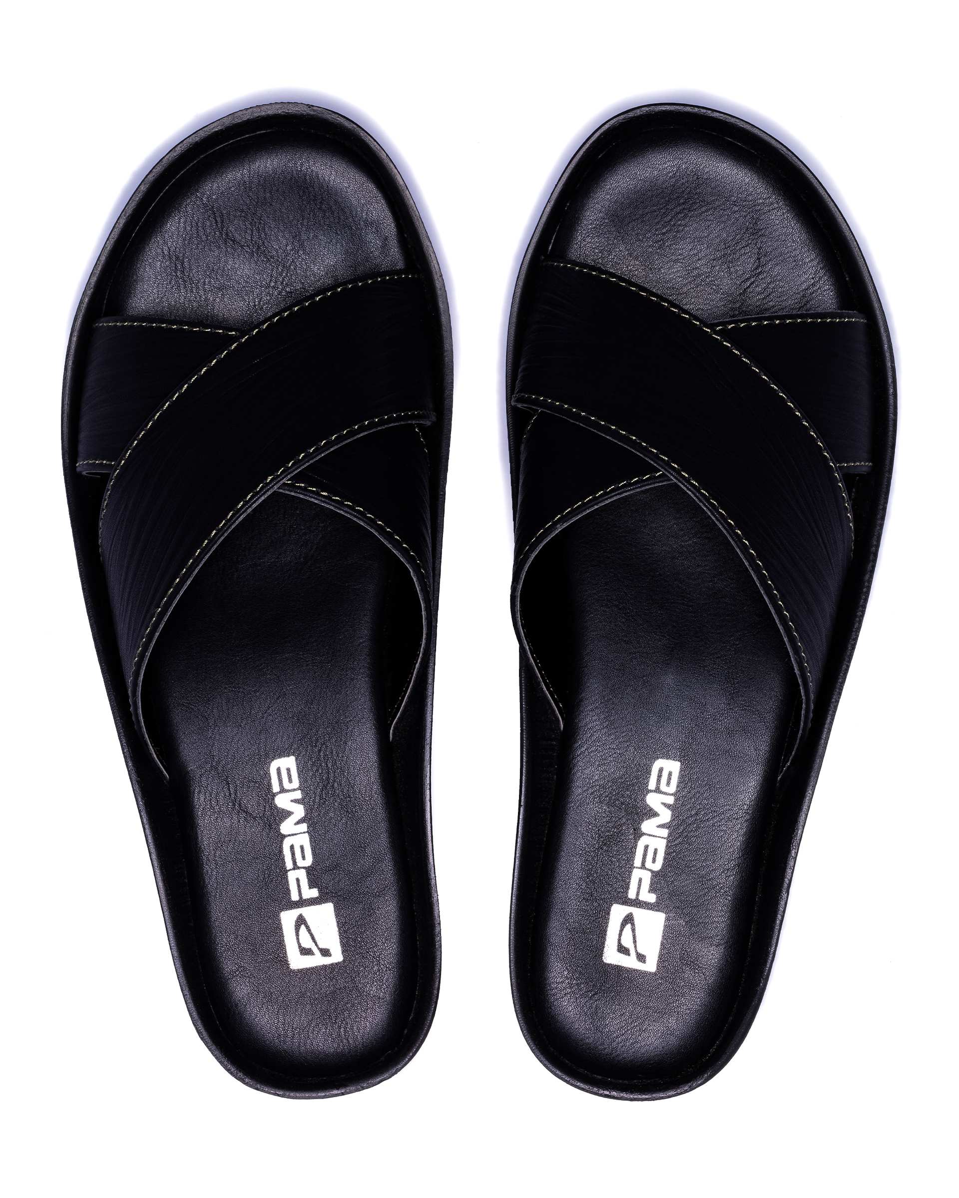 دمپایی زنانه برشید مشکی پاما Pama مدل HZBRD