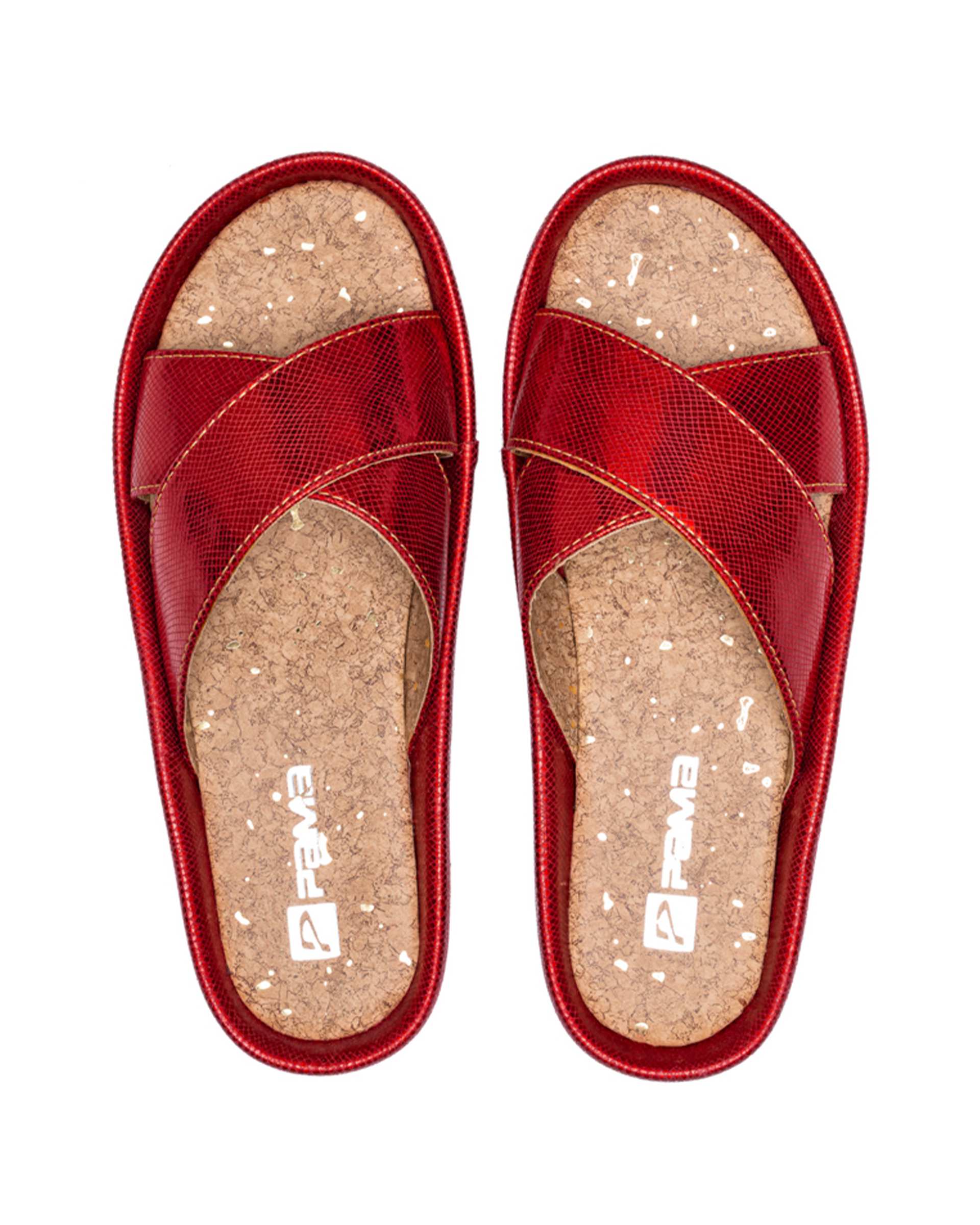 دمپایی زنانه پرادا 506 قرمز پاما Pama مدل HZPR6