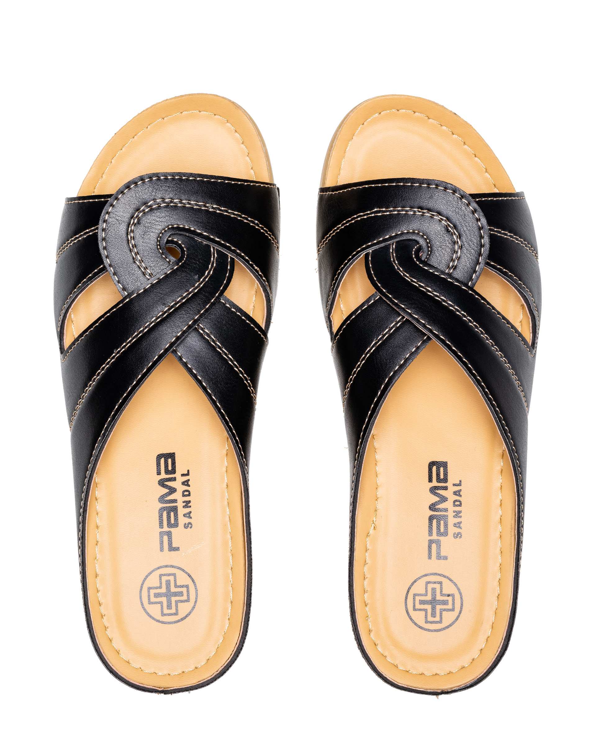 دمپایی زنانه دوریس مشکی پاما Pama مدل HZDRS