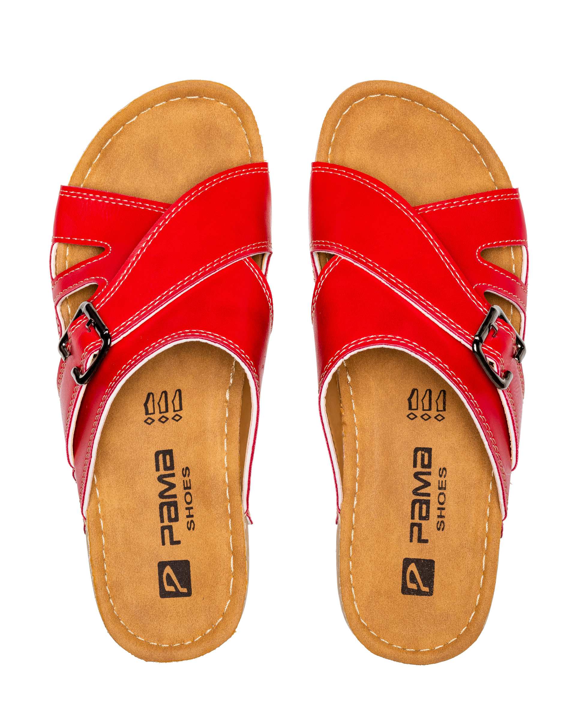 دمپایی زنانه پروا قرمز پاما Pama مدل HZPRV