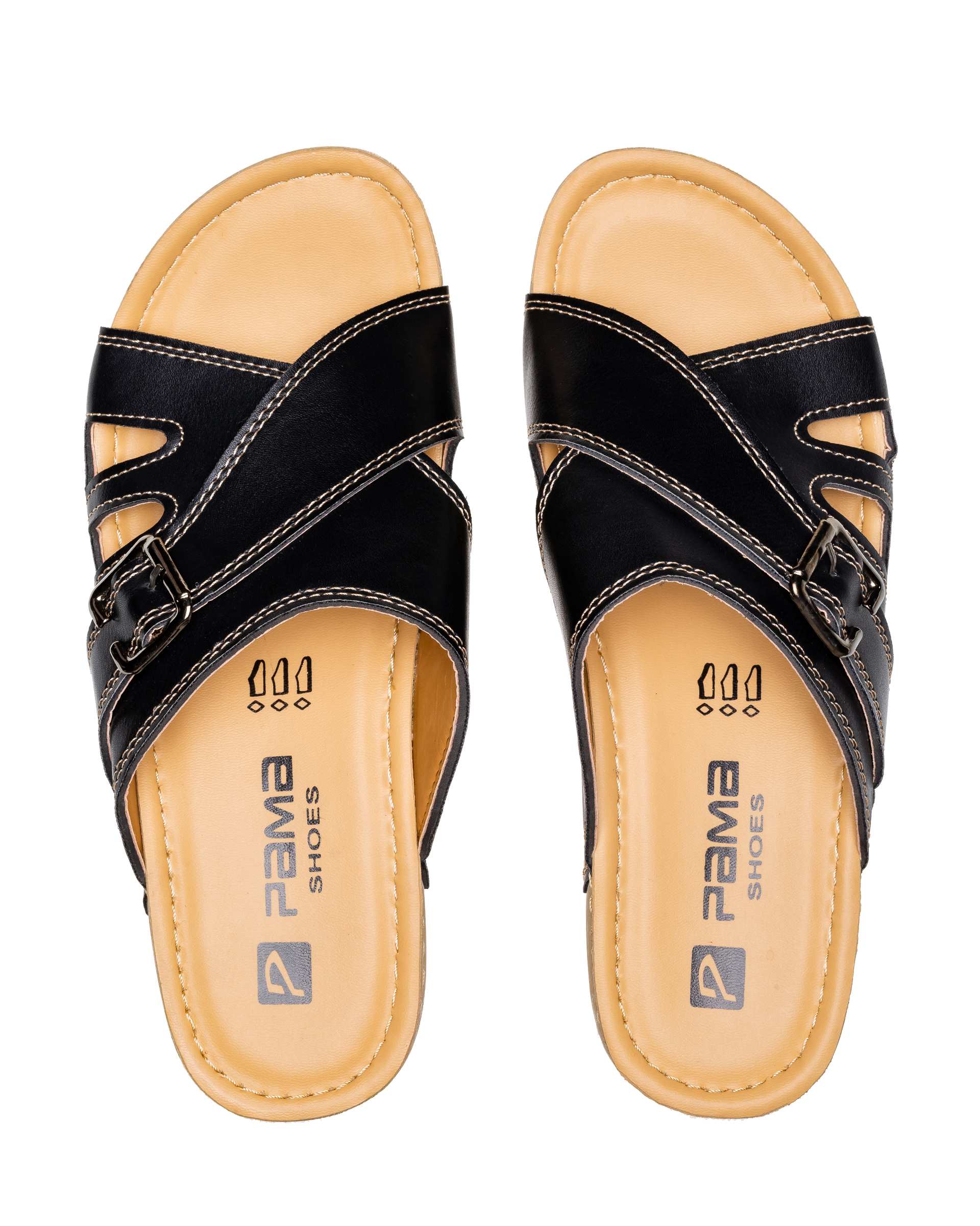 دمپایی زنانه پروا مشکی پاما Pama مدل HZPRV