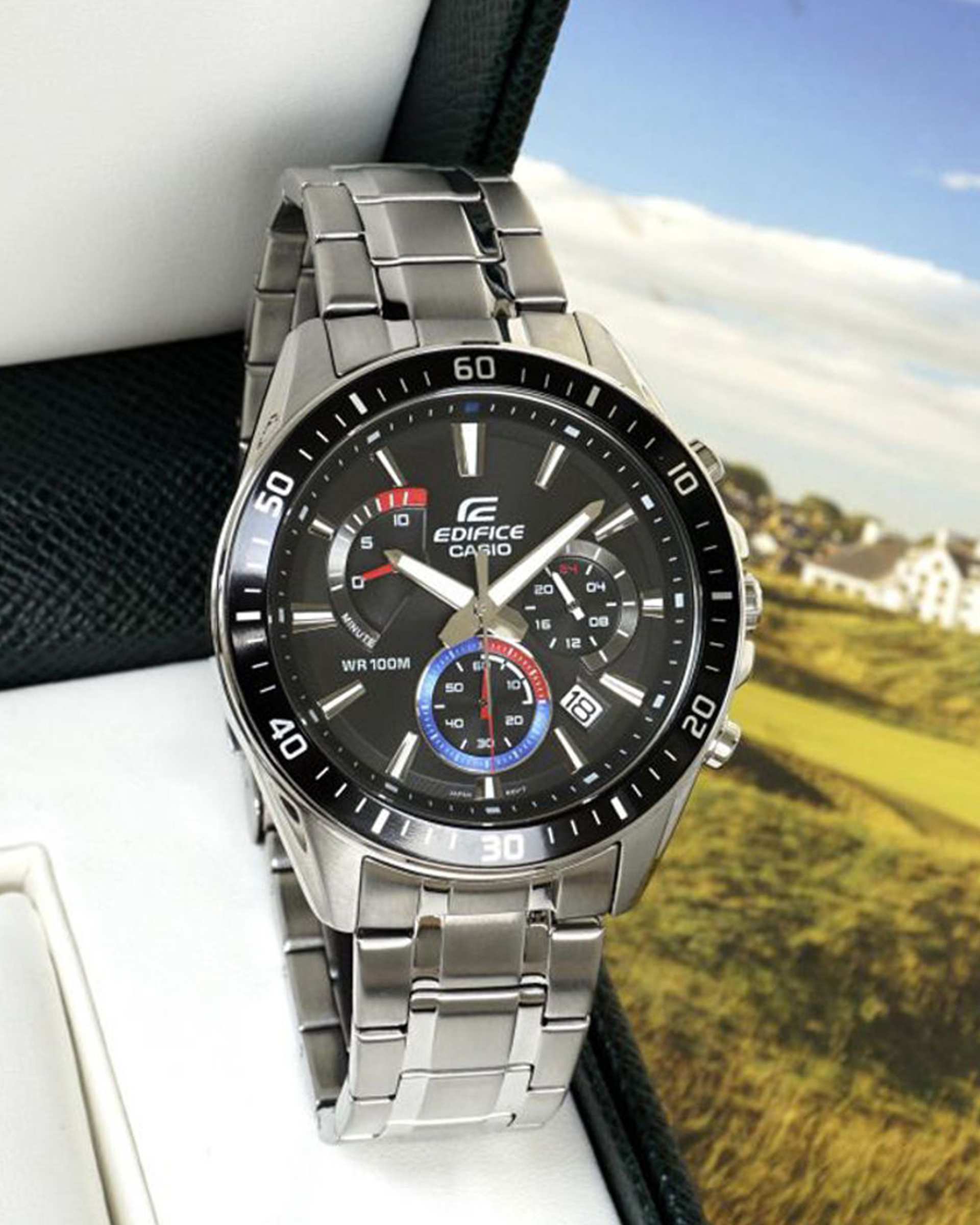 ساعت مچی مردانه عقربه ای EDIFICE کاسیو Casio مدل EFR-552D-1A3