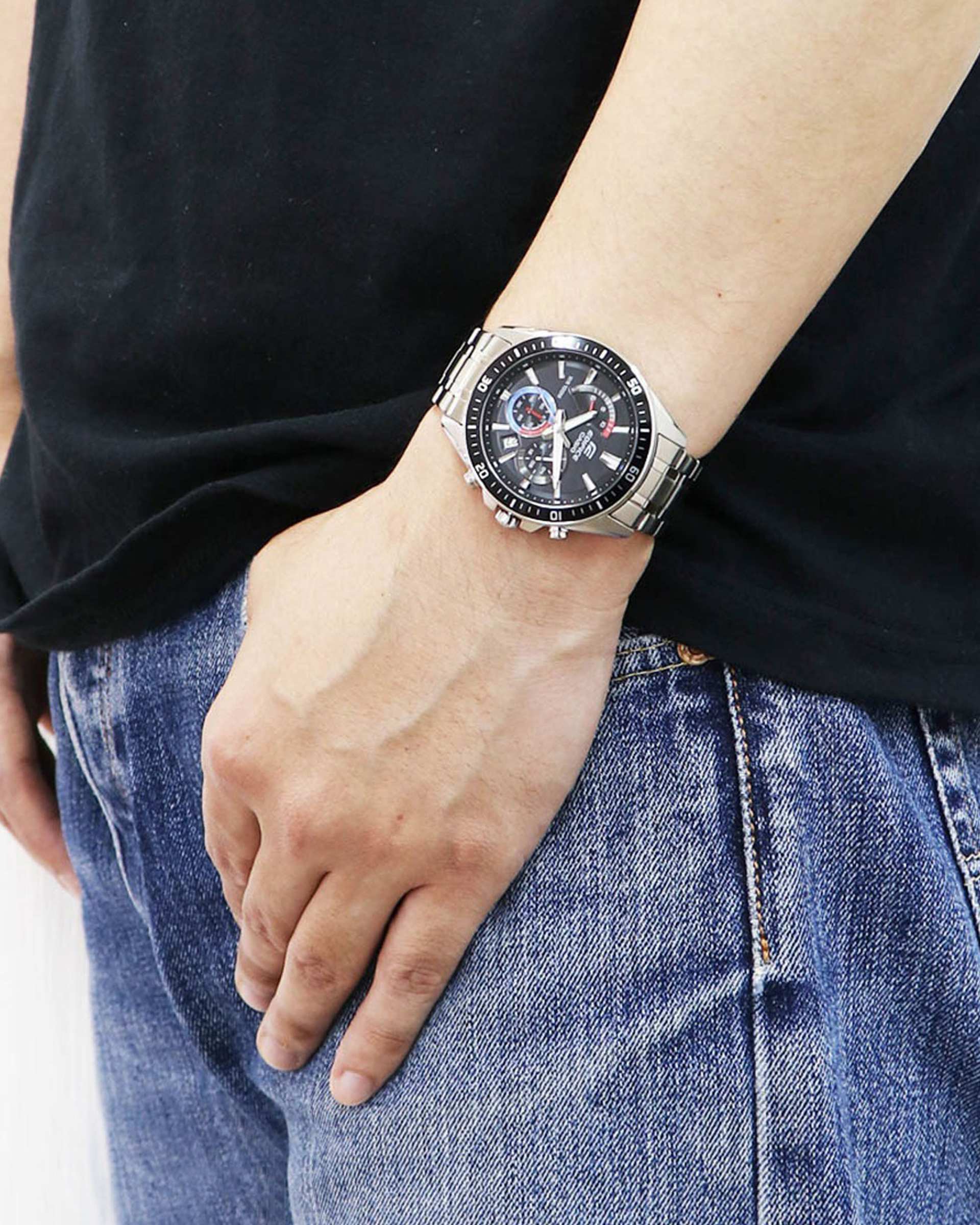 ساعت مچی مردانه عقربه ای EDIFICE کاسیو Casio مدل EFR-552D-1A3