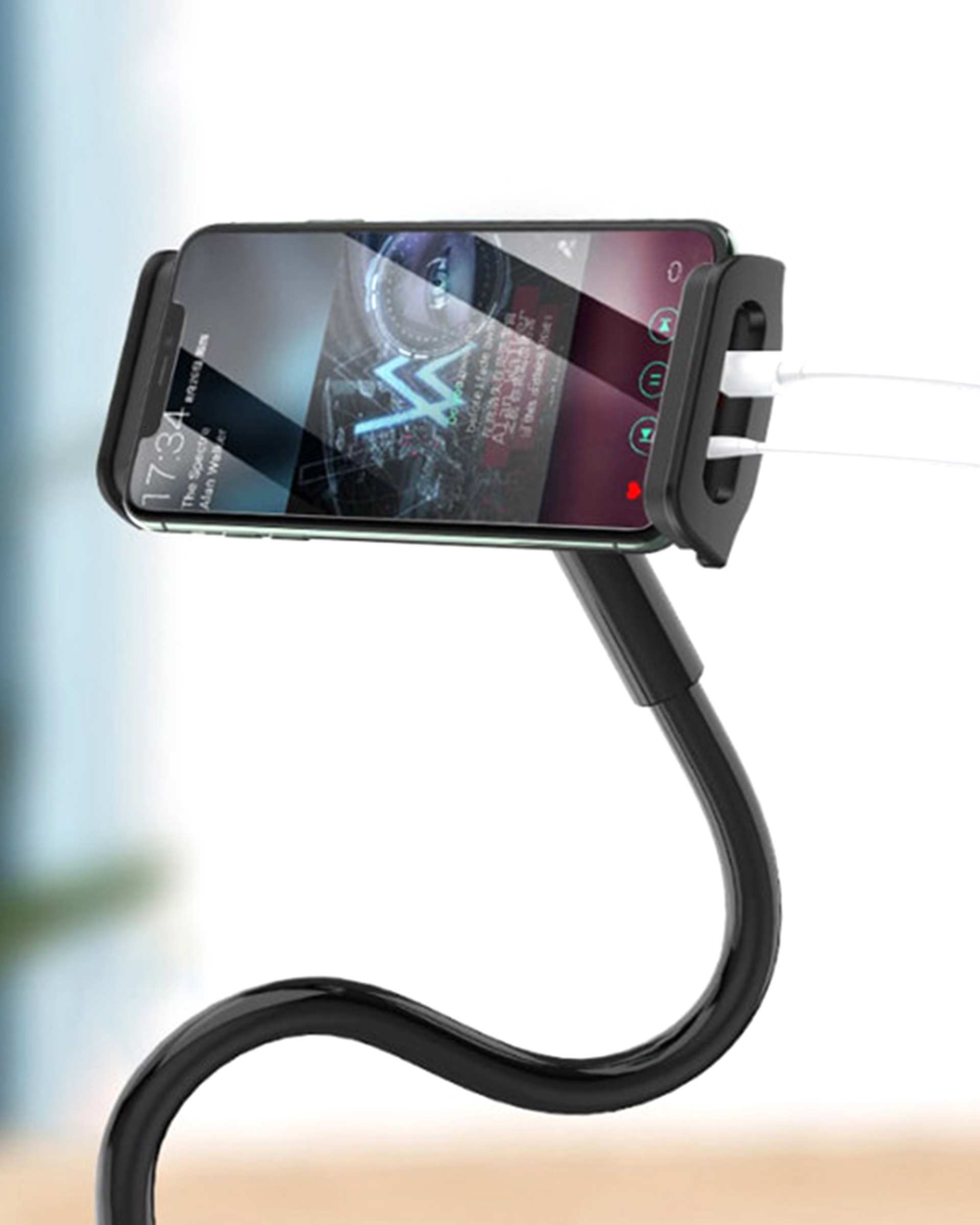 پایه نگهدارنده منعطف موبایل و تبلت مشکی ارگو Ergo مدل WMH005