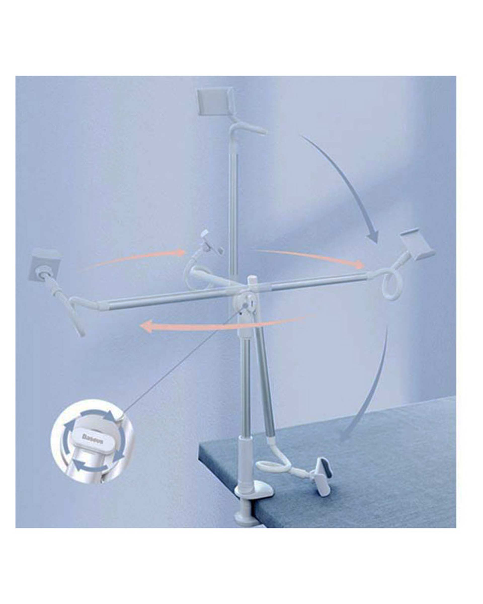 پایه نگهدارنده منعطف موبایل و تبلت مشکی ارگو Ergo مدل WMH005