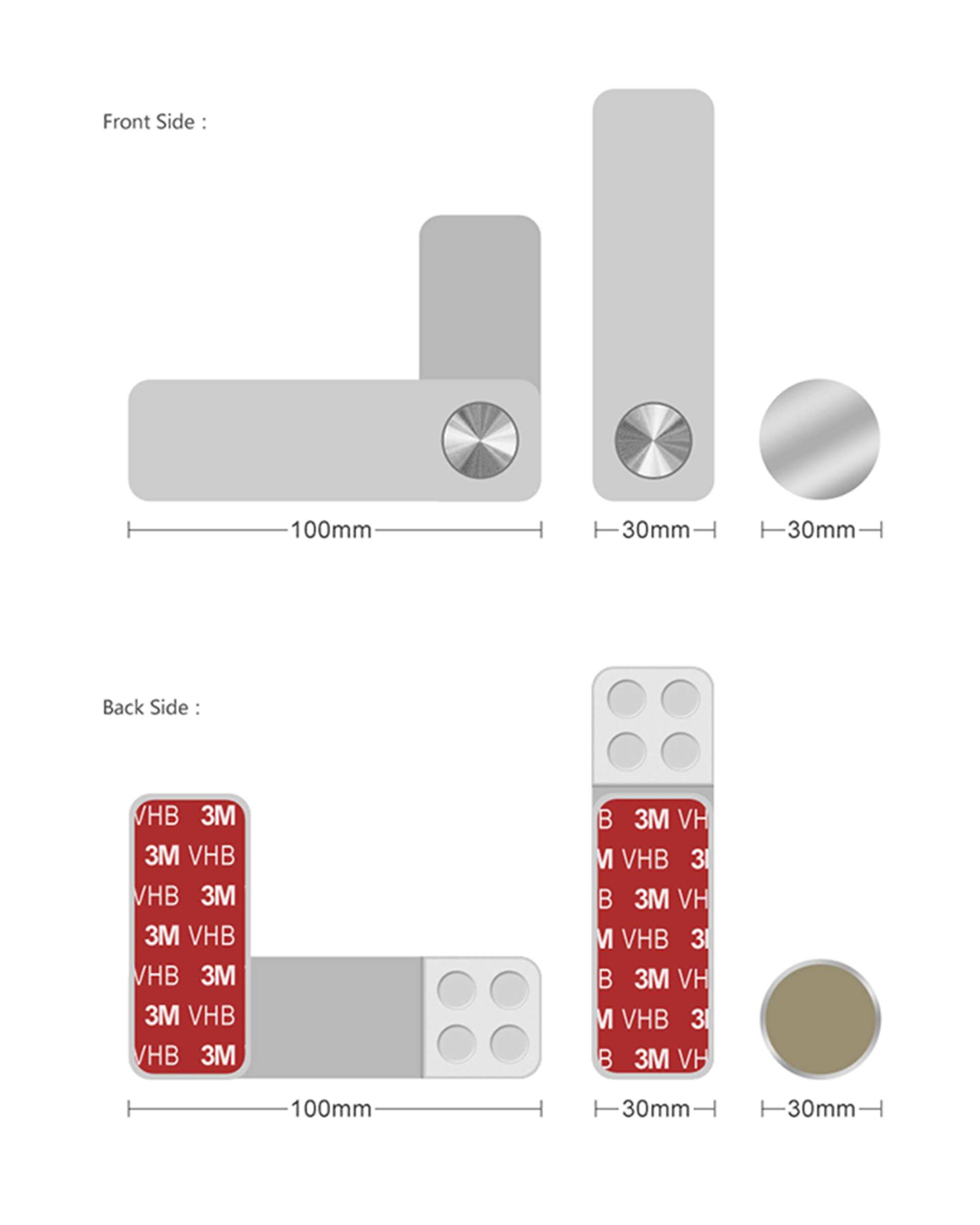 پایه نگهدارنده گوشی موبایل آهنربایی نقره ای ارگو Ergo مدل WMH007