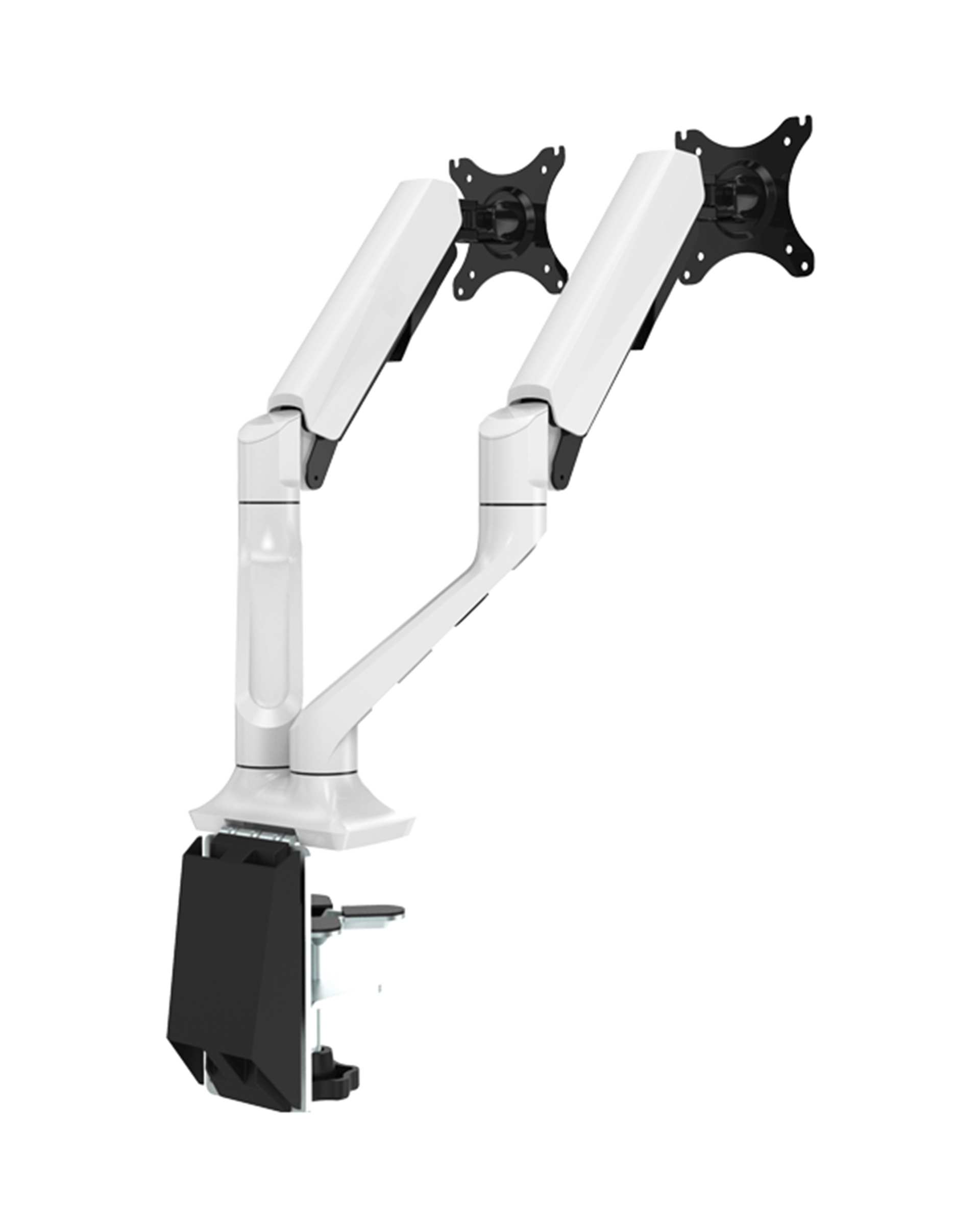 پایه نگهدارنده دو مانیتوره با جک گازی سفید ارگو Ergo مدل WLA004