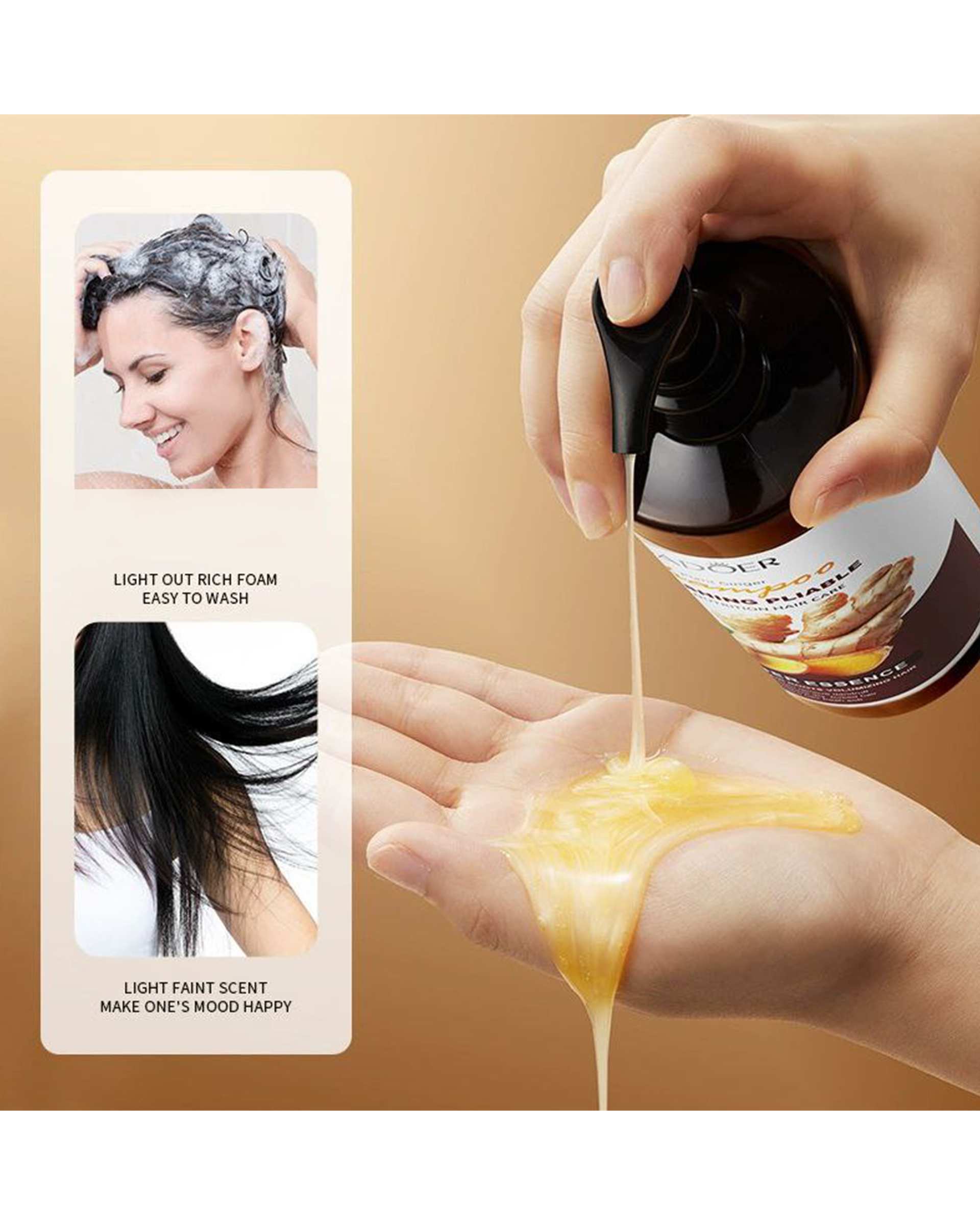 شامپو ضد ریزش مو سادور Sadoer حاوی عصاره زنجبیل 500ml