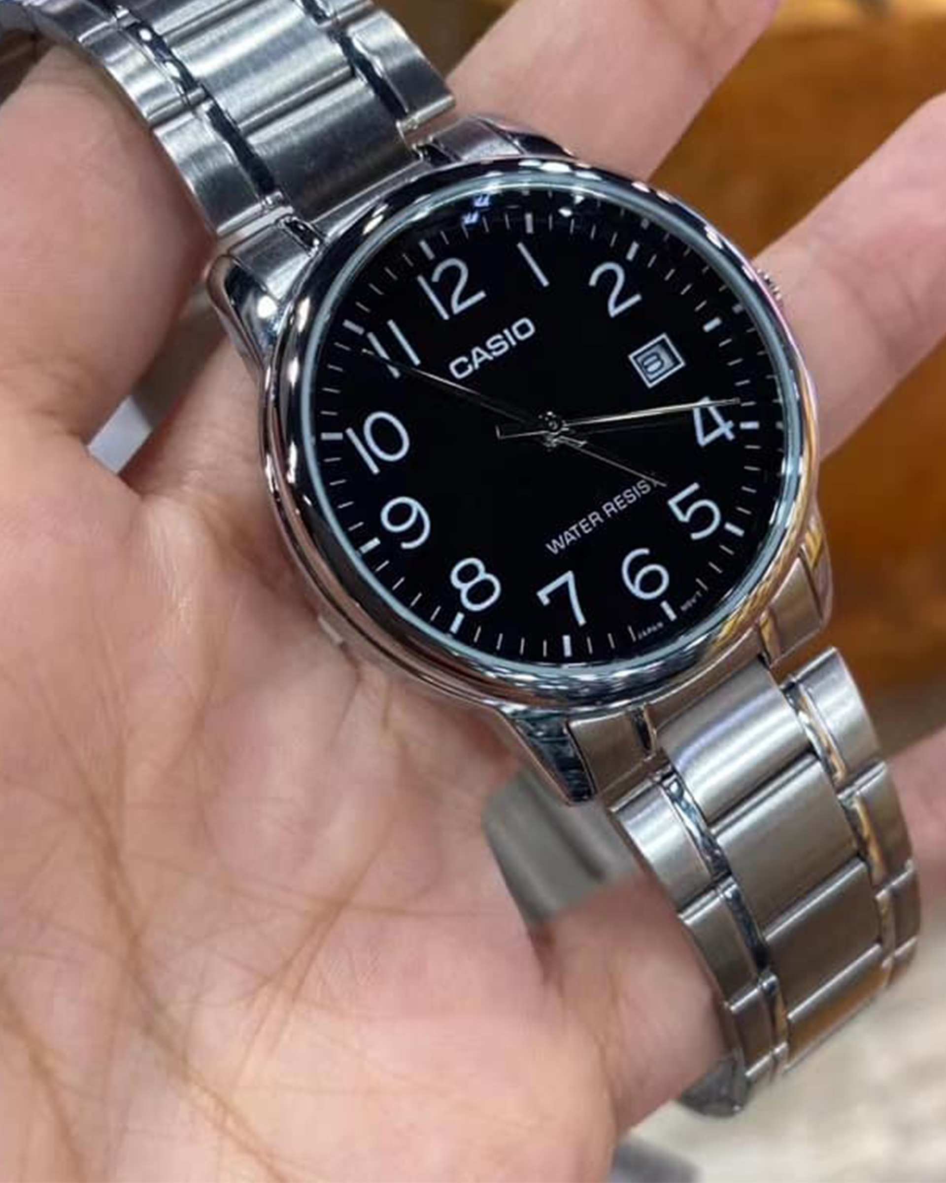 ساعت مچی مردانه عقربه ای کاسیو Casio مدل MTP-V002D-1B