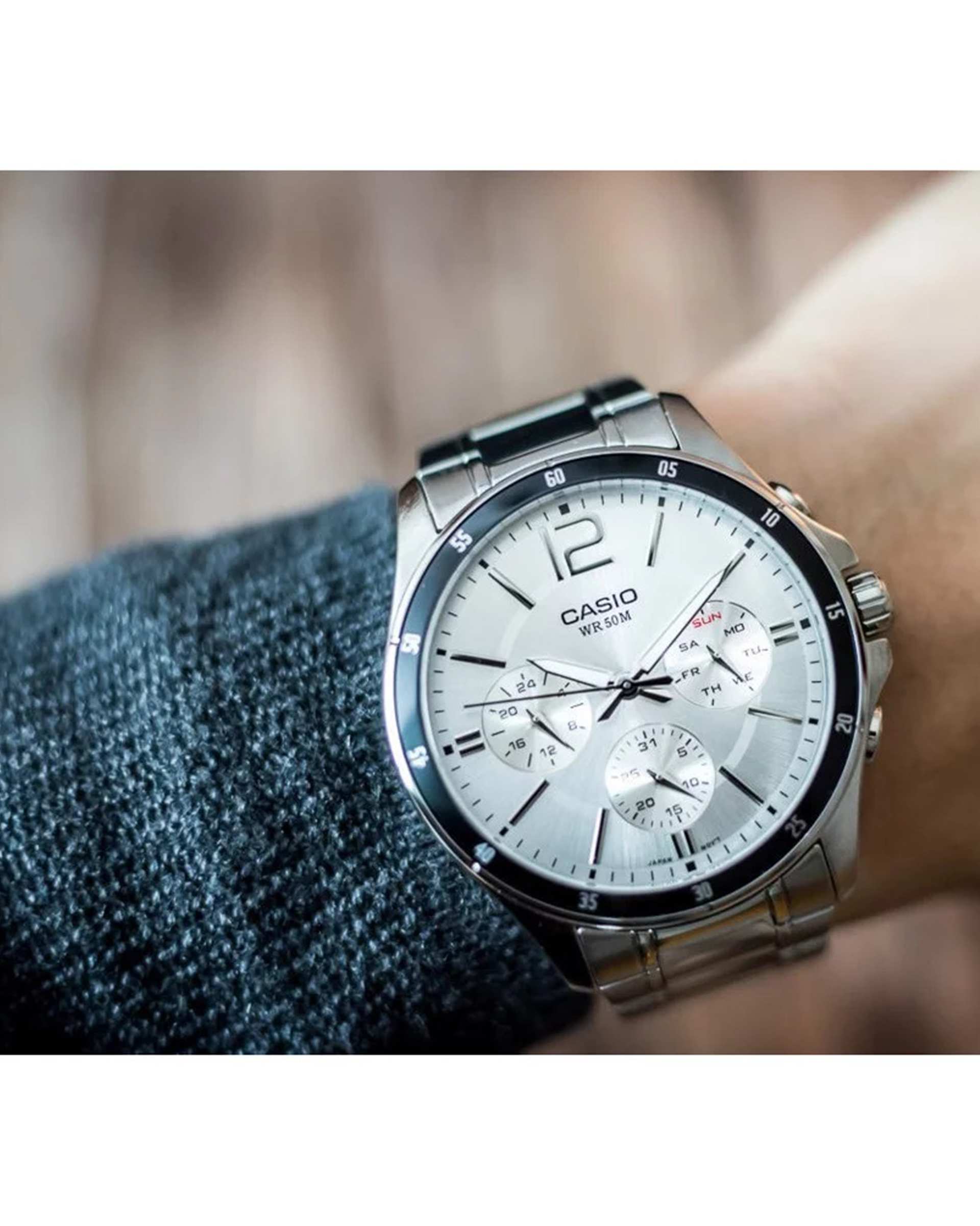 ساعت مچی مردانه عقربه ای کاسیو Casio مدل MTP-1374D-7AVDF