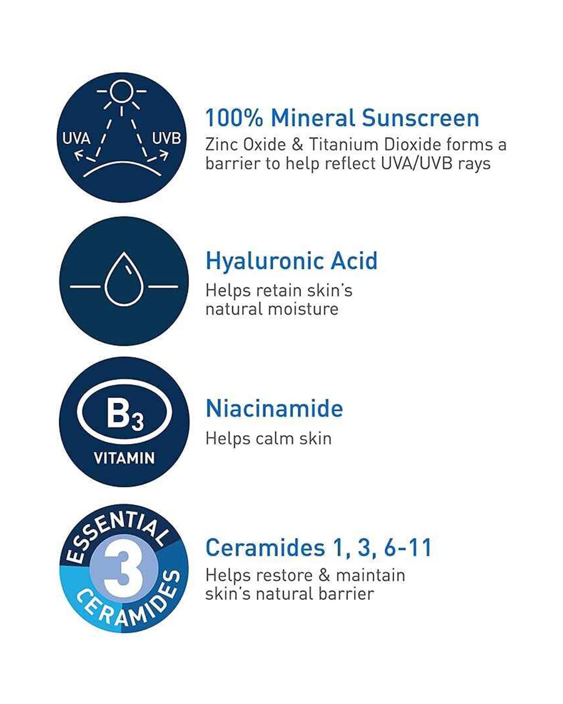 کرم ضد آفتاب فاقد چربی مینرال SPF50 سراوی CeraVe مدل Hydrating Mineral