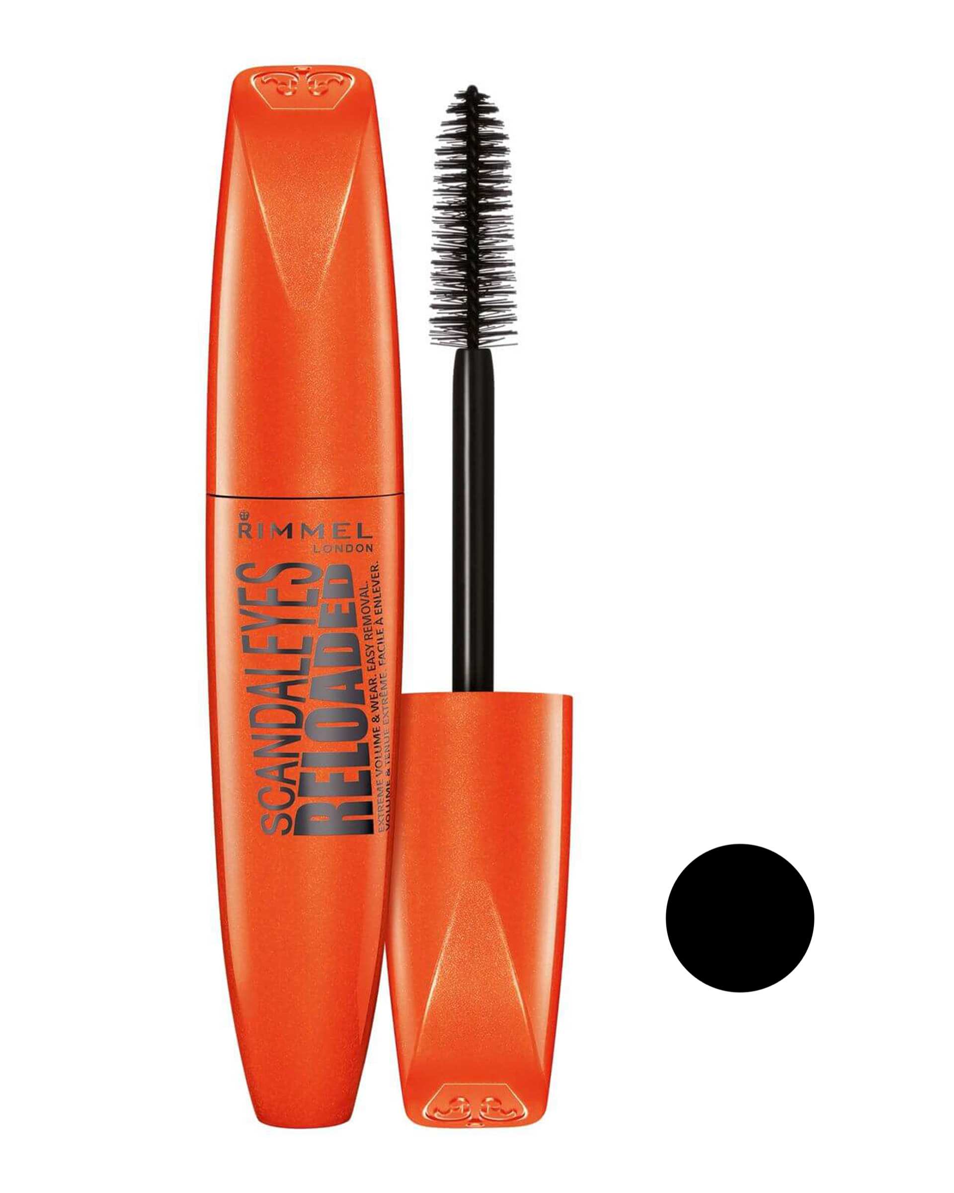 ریمل حجم دهنده مژه ریمل لاندن Rimmel London مدل Scandaleyes Reloaded شماره 001