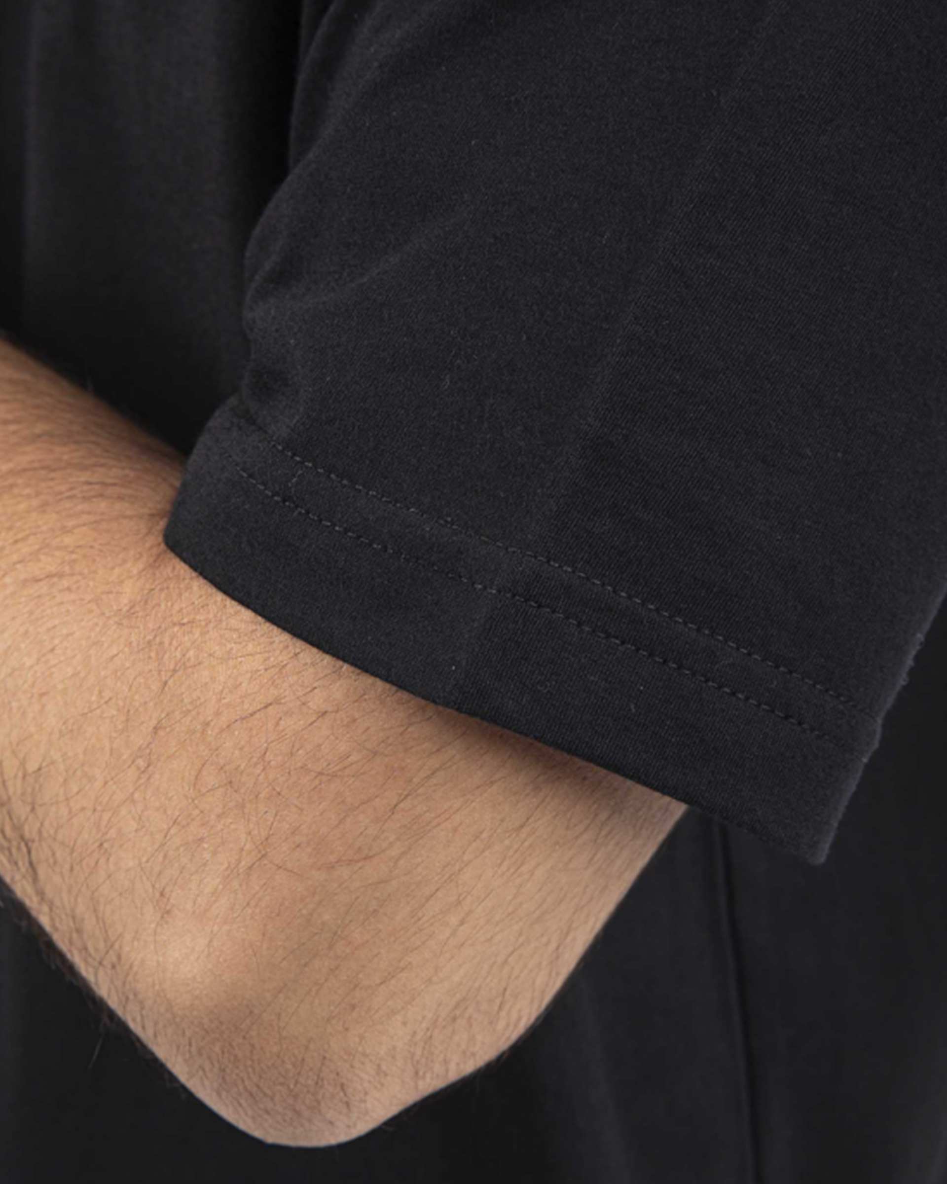 تیشرت مردانه لانگ مشکی آر ان اس RNS مدل 12021759