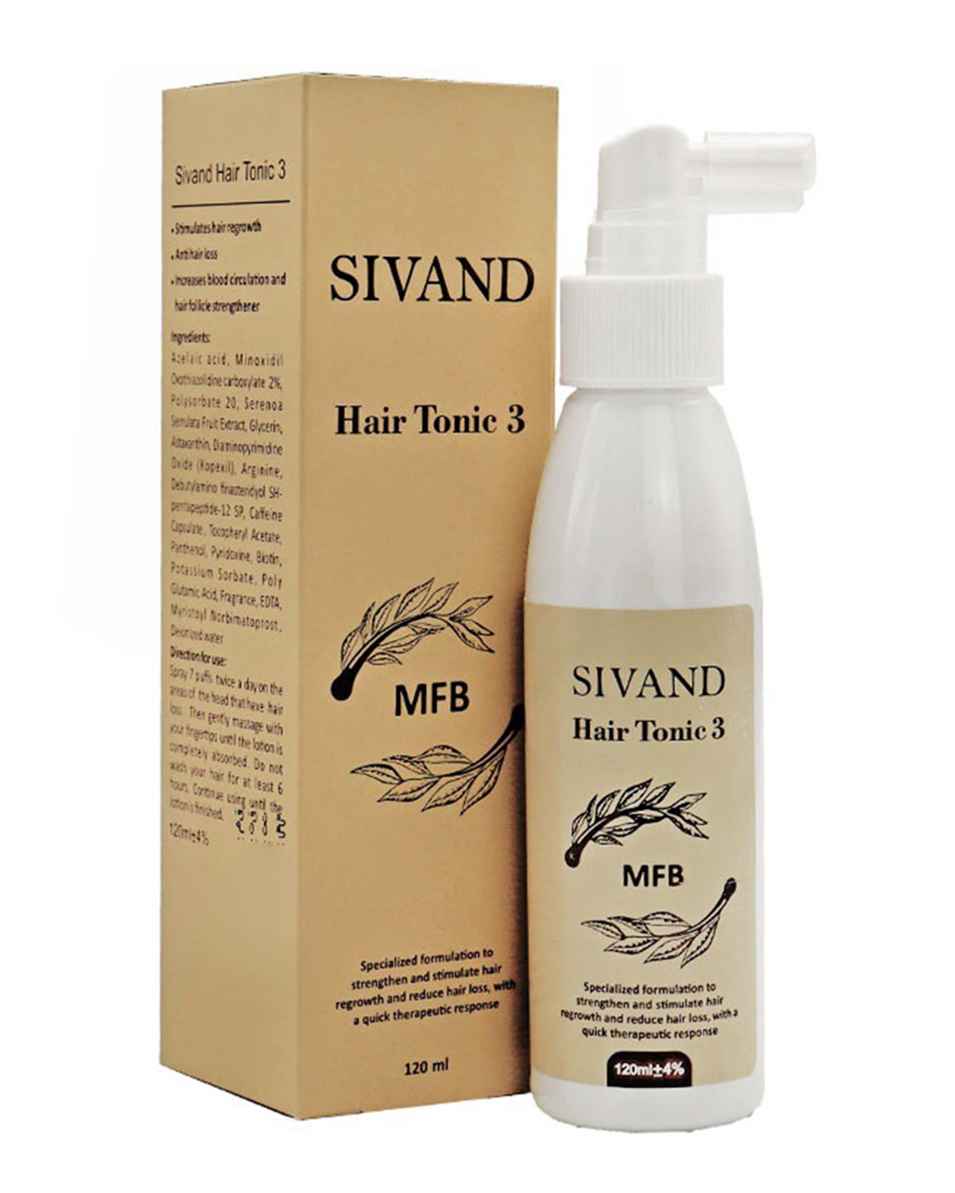 لوسیون ضد ریزش مو سیوند Sivand مدل MFB Hair Tonic