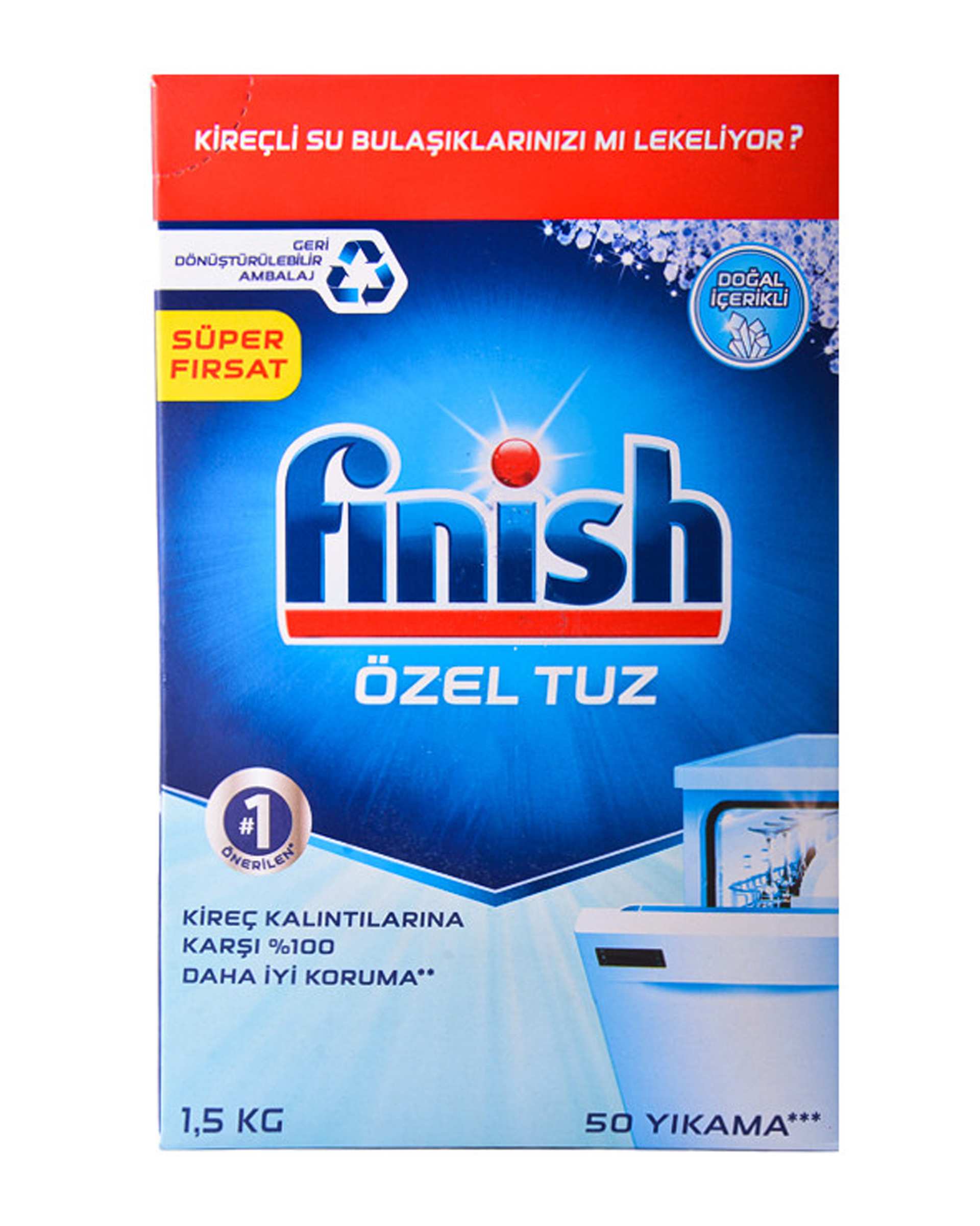 نمک ماشین ظرفشویی فینیش Finish مدل Ozel Tuz وزن 1500 گرم