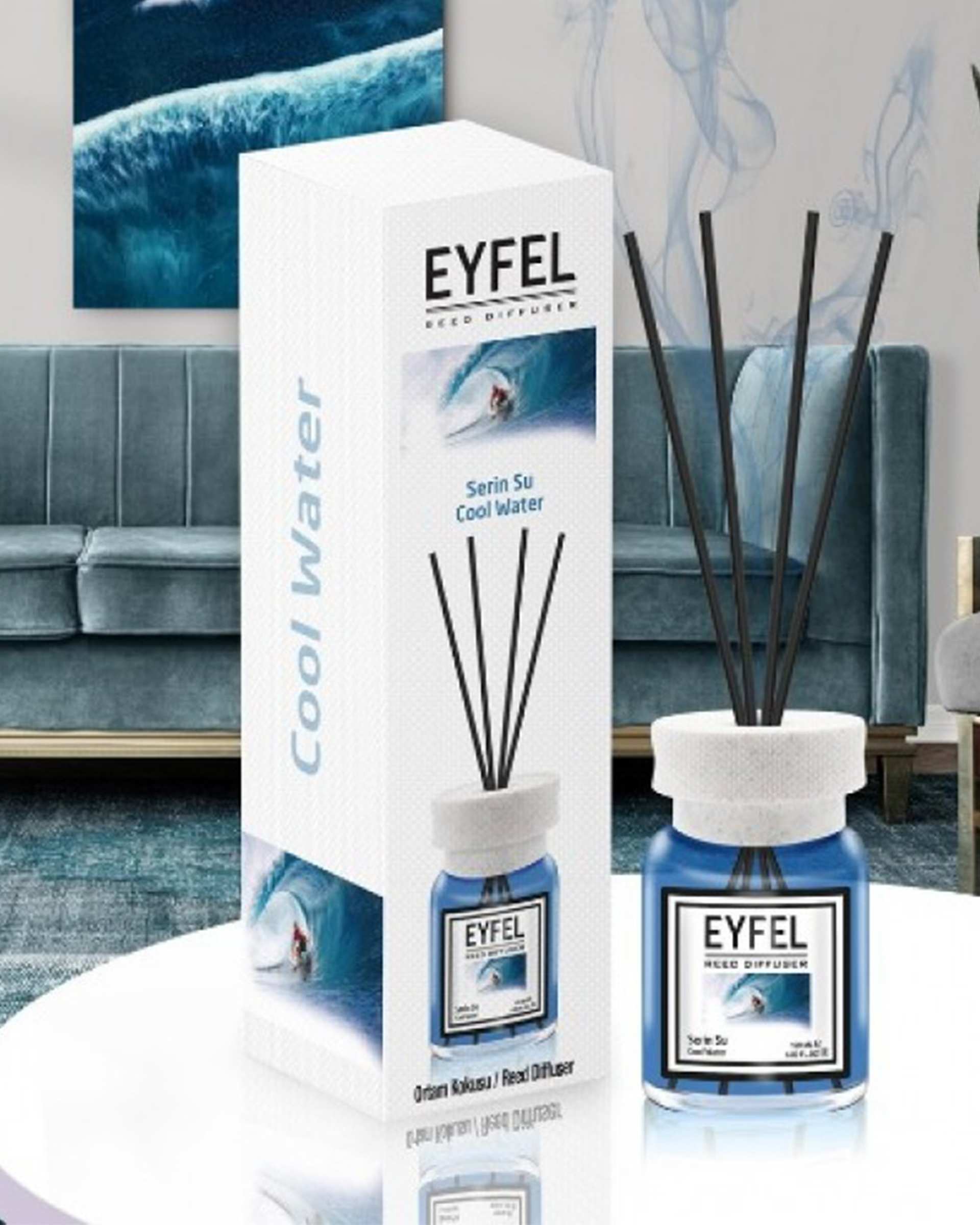 خوشبو کننده هوا ایفل Eyfel مدل کول واتر Cool Water حجم 120ml