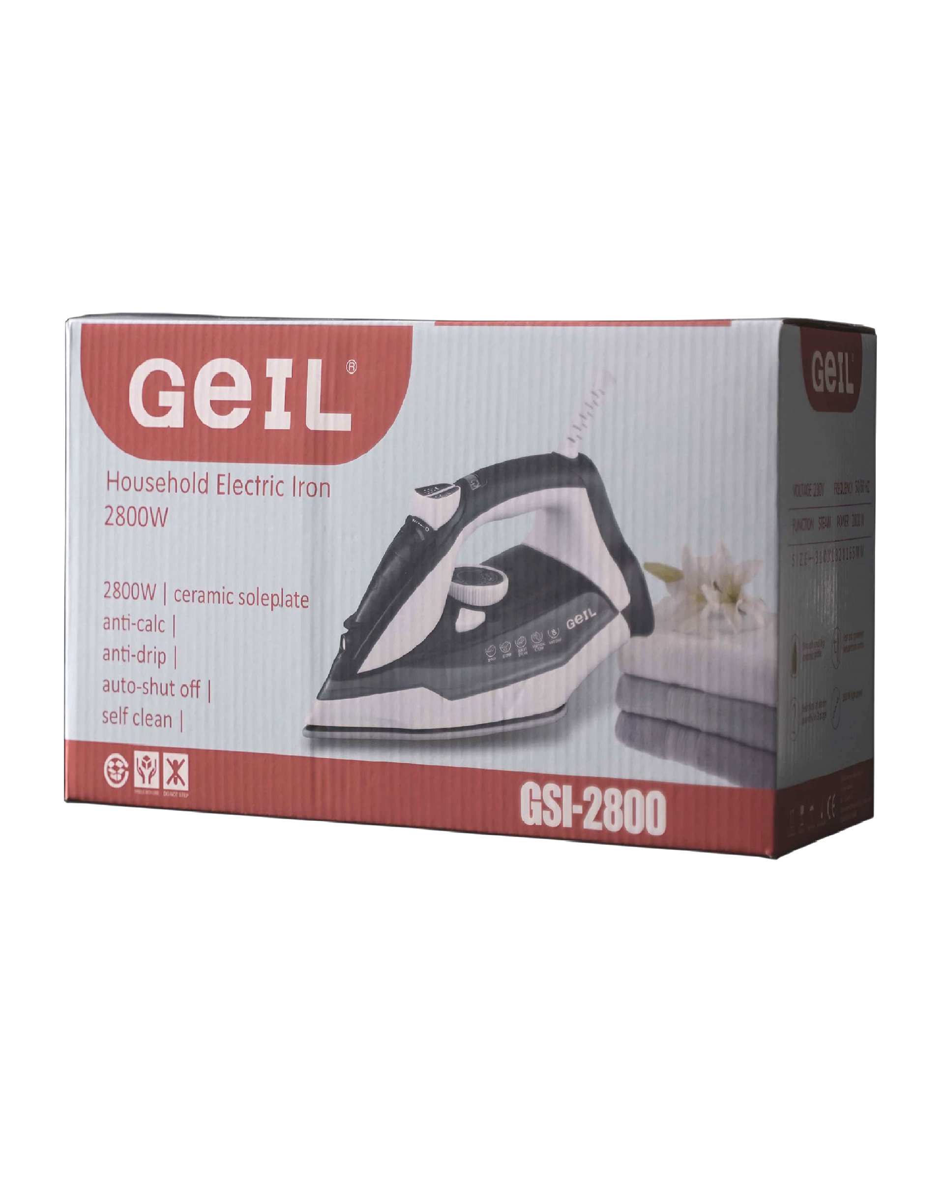 اتو بخار طوسی فیلی گیل Geil مدل GSI-2800