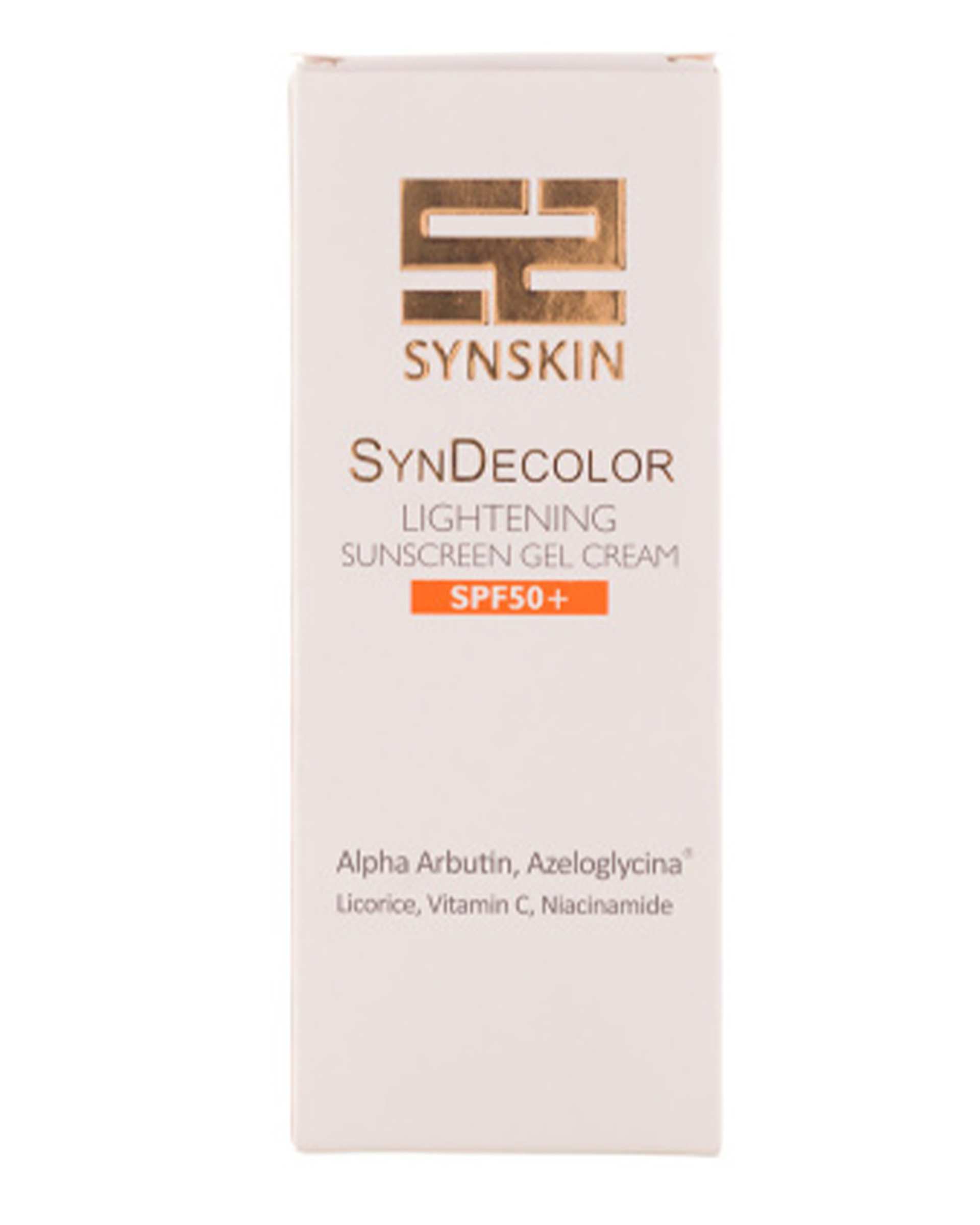 ژل کرم ضد آفتاب روشن کننده پوست SPF50 ساین اسکین Synskin مدل Syn Decolor حجم 40 گرم 