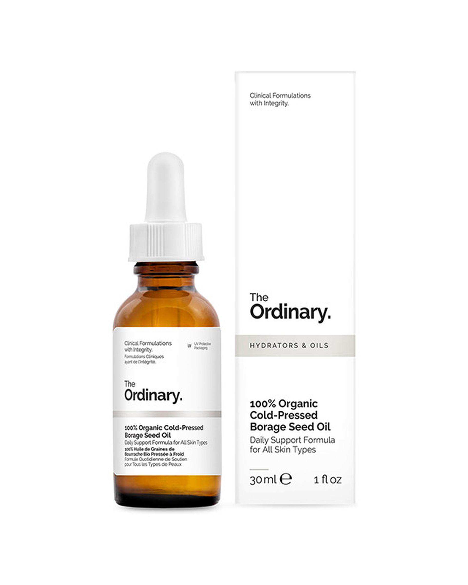 روغن مو اوردینری The Ordinary مدل Borage Seed Oil حاوی روغن گل گاو زبان 30ml