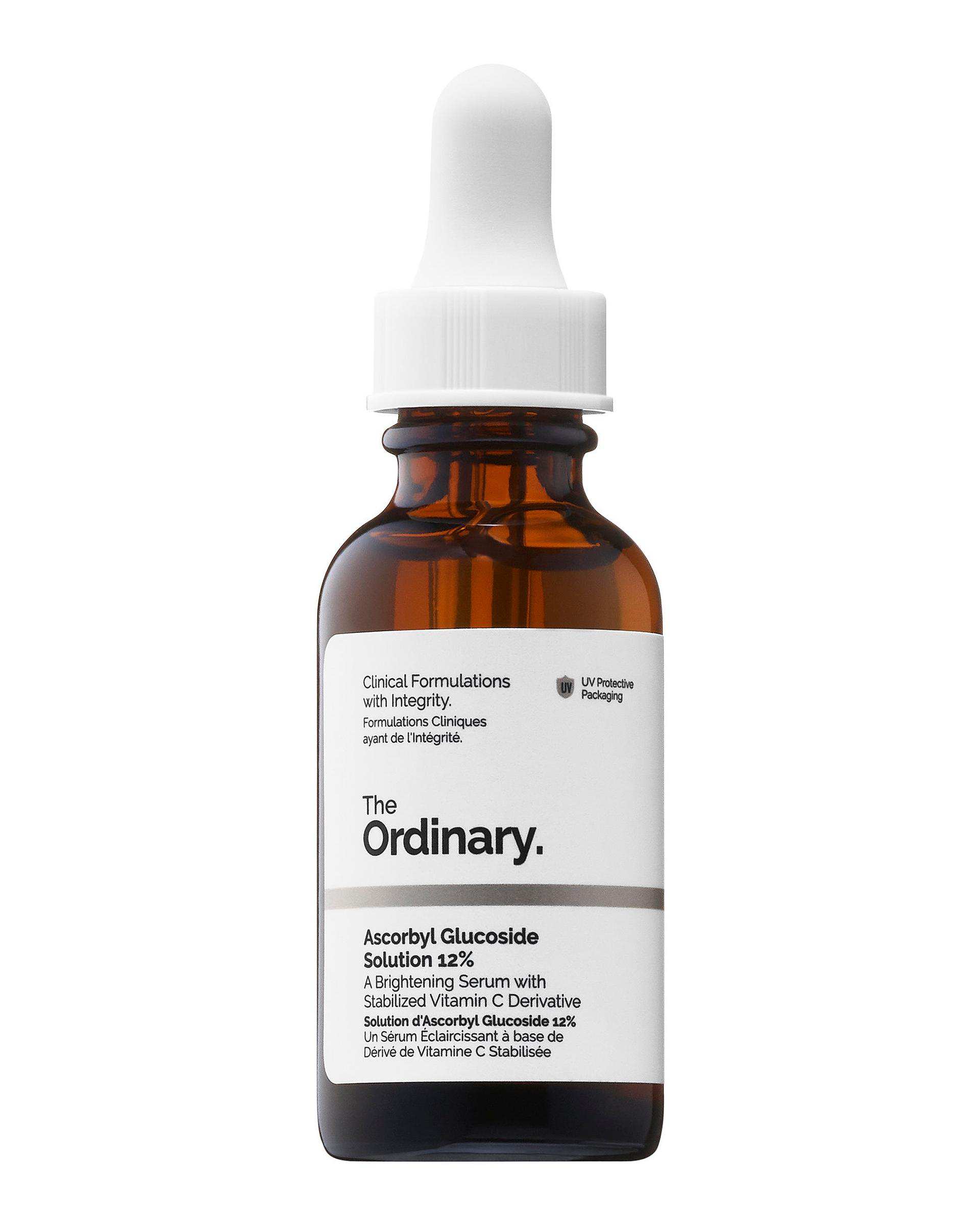 سرم روشن کننده پوست اوردینری The Ordinary مدل Ascorbyl Glucoside Solution 12% حاوی ویتامین C حجم 30ml