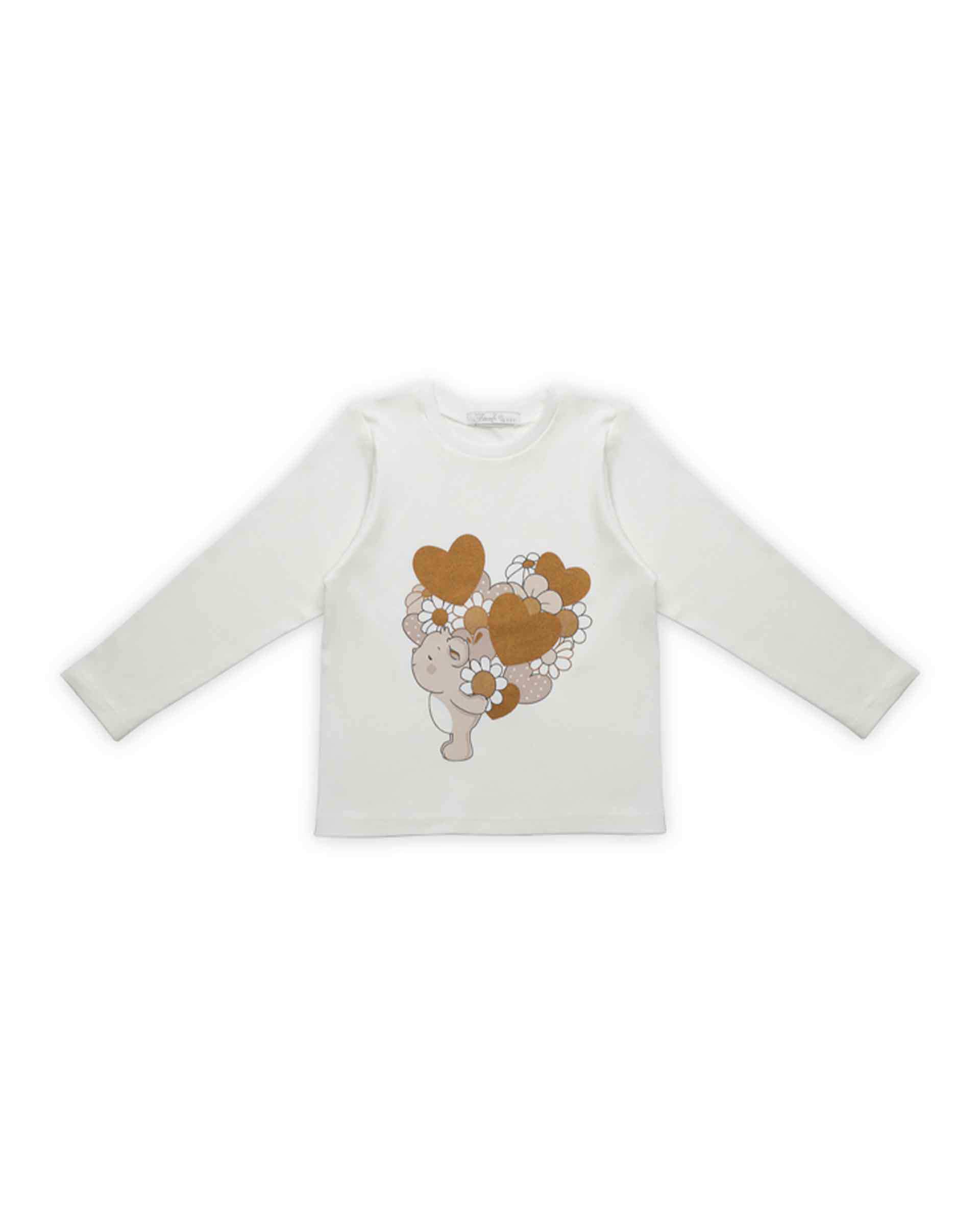 ست 3 تکه سویشرت و شلوار کبریتی فیورلا Fiorella مدل خرس قلبی کد 233524