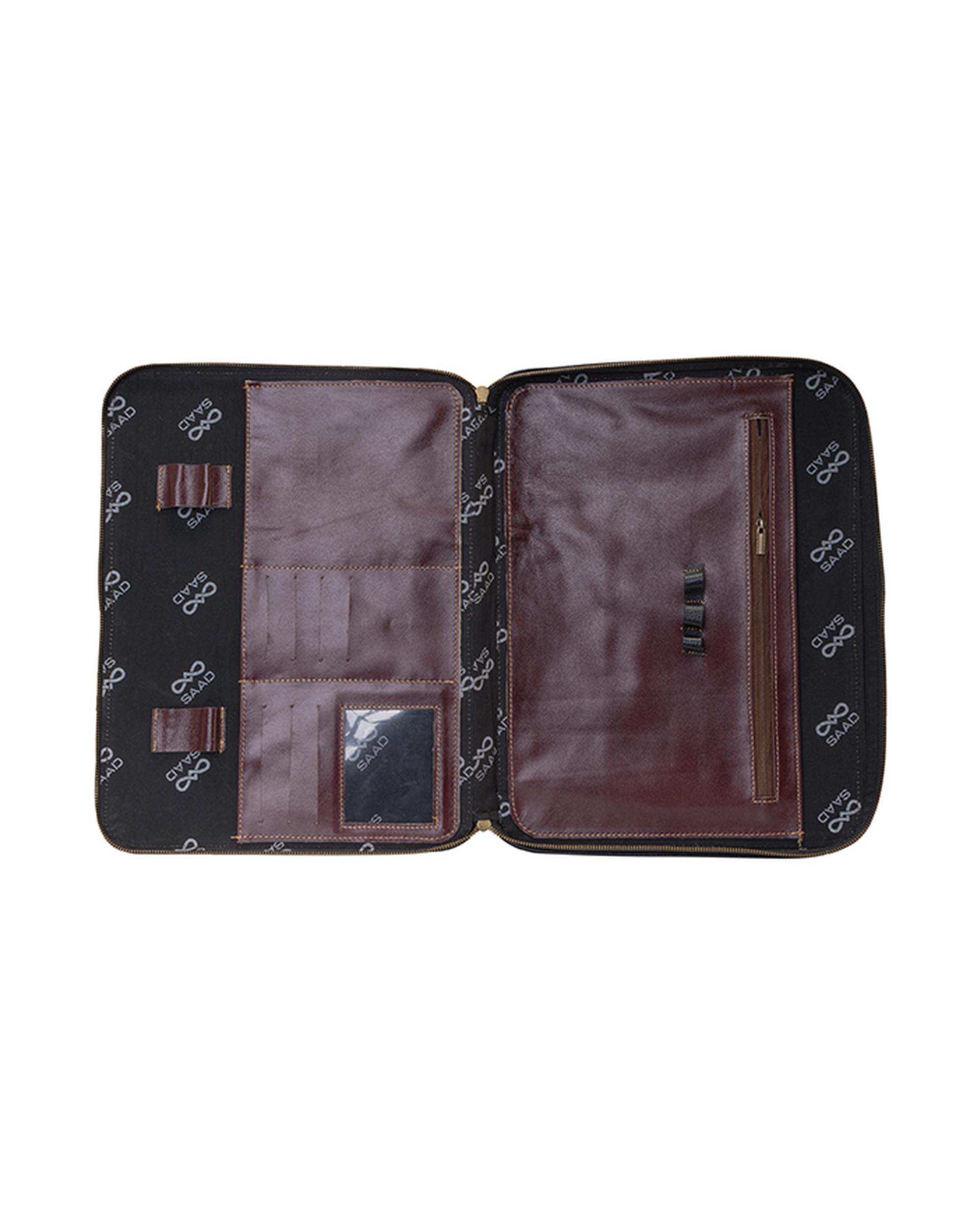 کیف اداری مشکی صاد Saad مدل AA1113