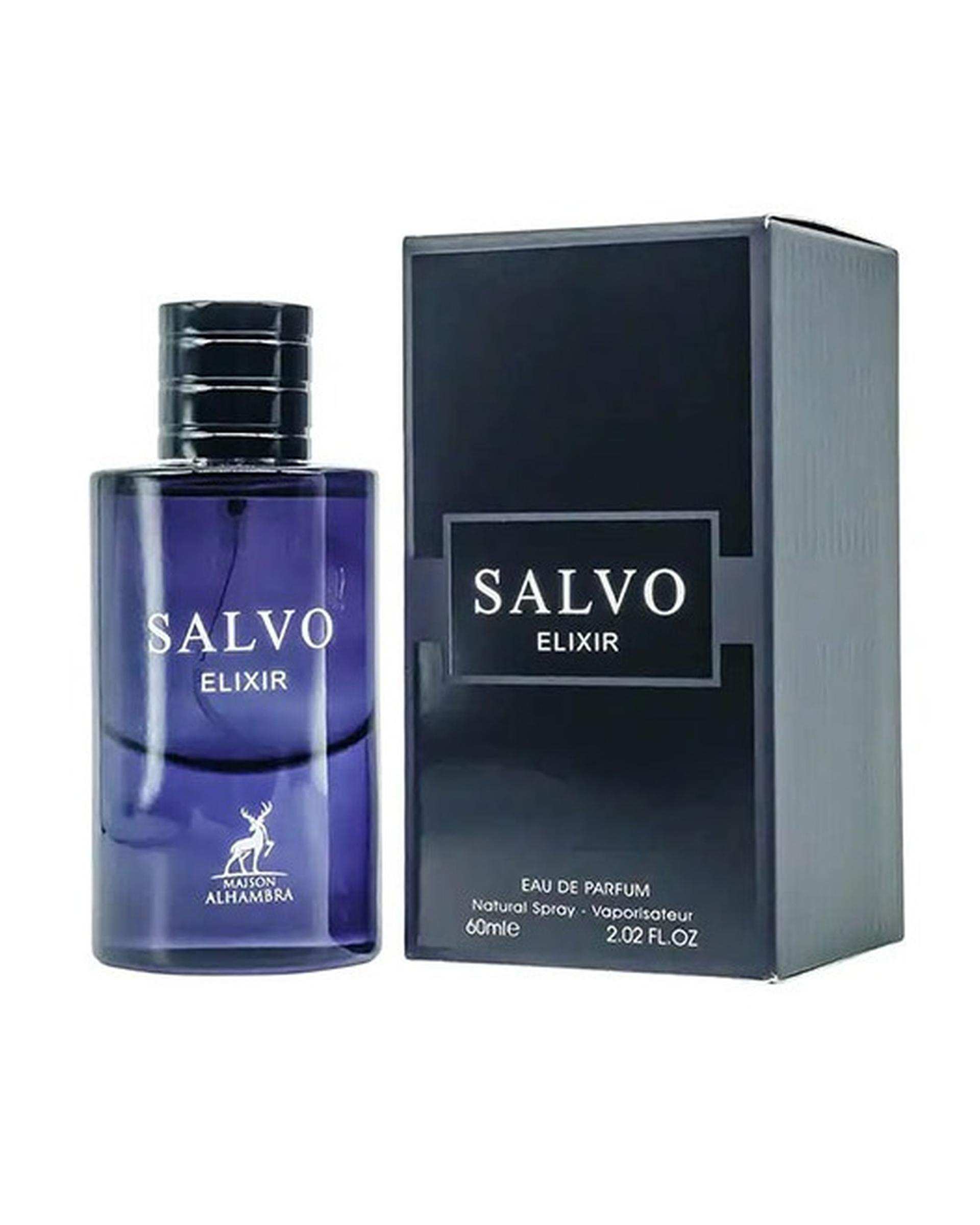 عطر مردانه الحمبرا Salvo Elixir 60ml EDP Alhambra