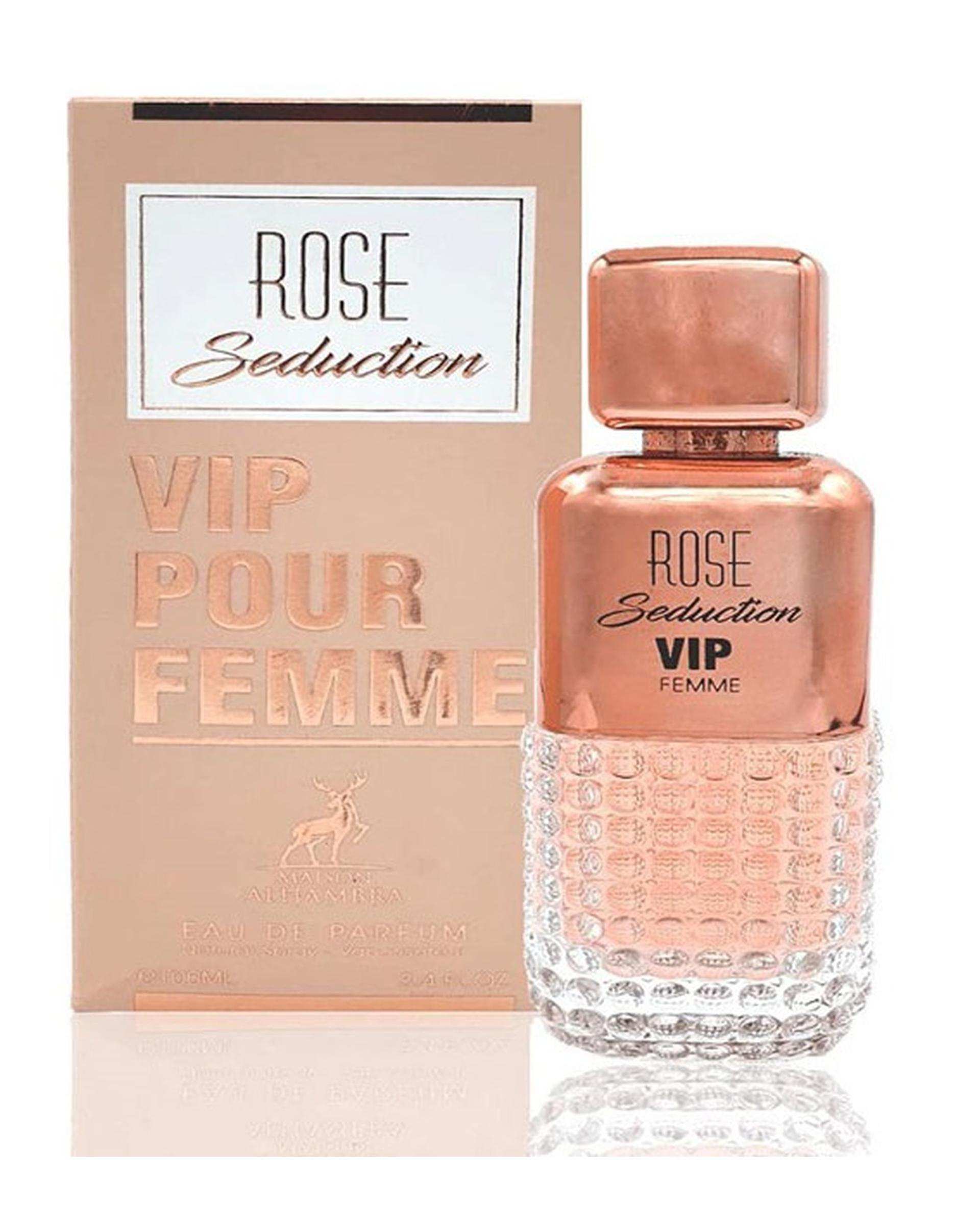 عطر زنانه الحمبرا Rose Seduction Vip Pour Femme 100ml EDP Alhambra