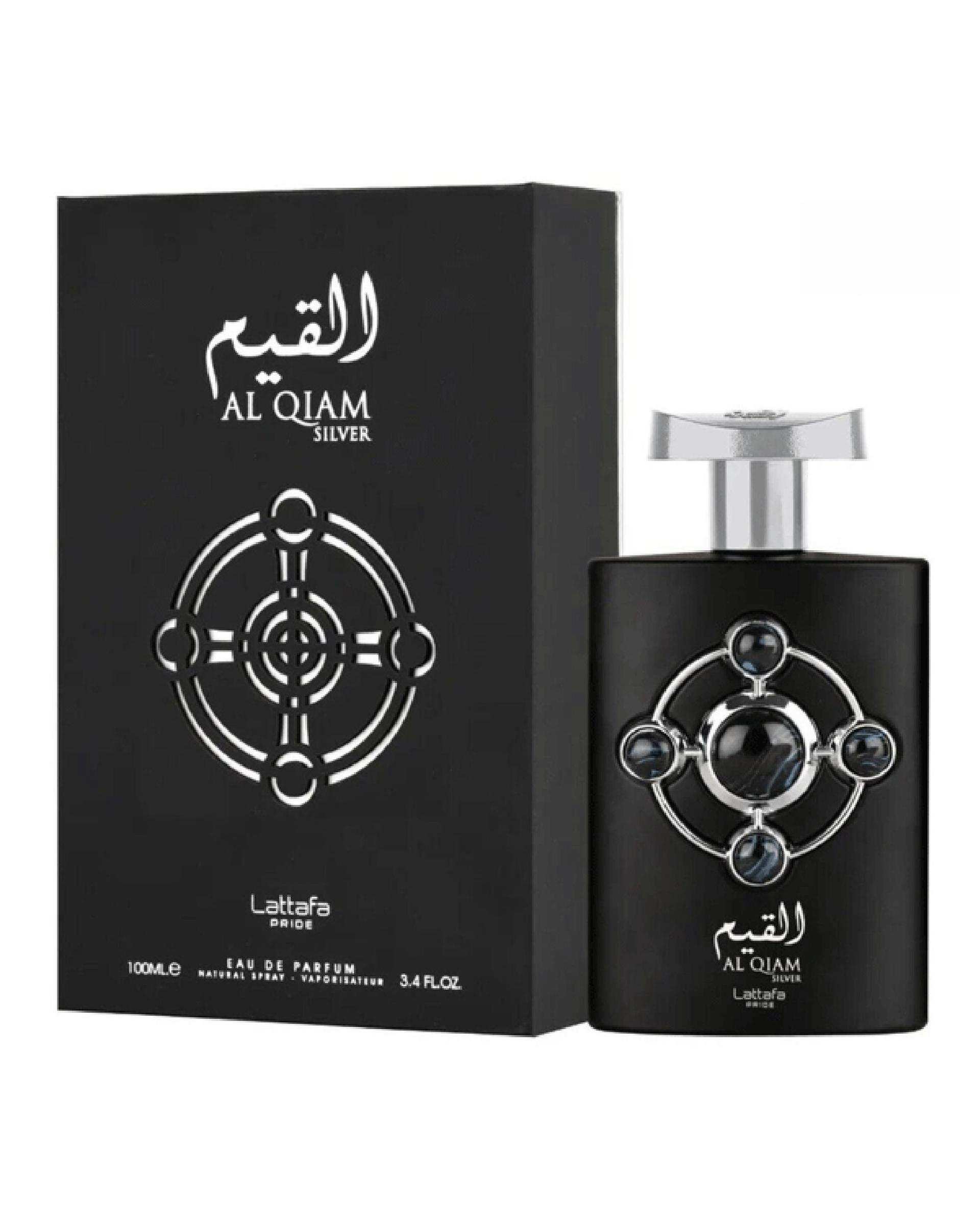 عطر مردانه القیم سیلور نقره ای لطافه پراید Al Qiam EDP 100ml Lattafa Pride