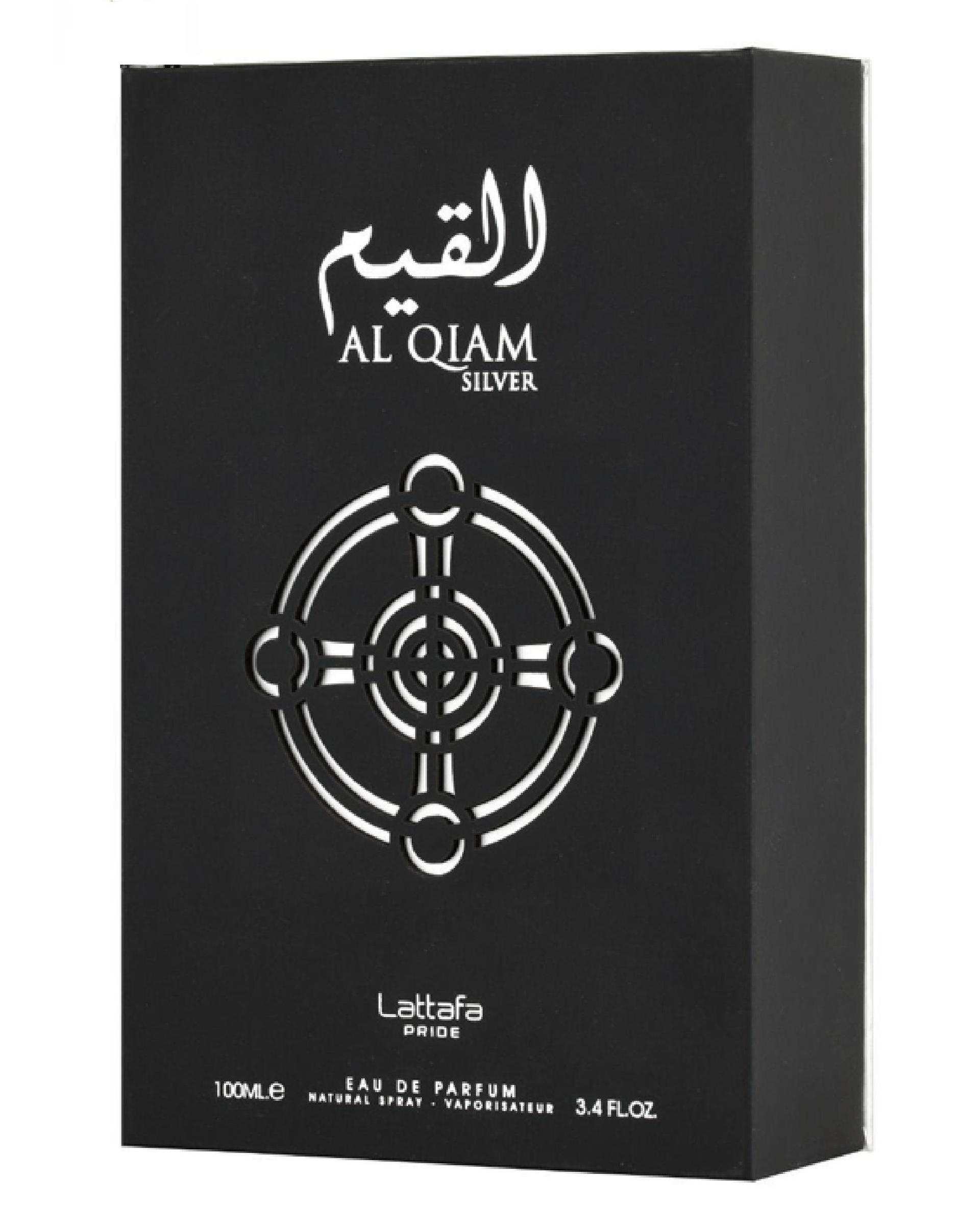 عطر مردانه القیم سیلور نقره ای لطافه پراید Al Qiam EDP 100ml Lattafa Pride