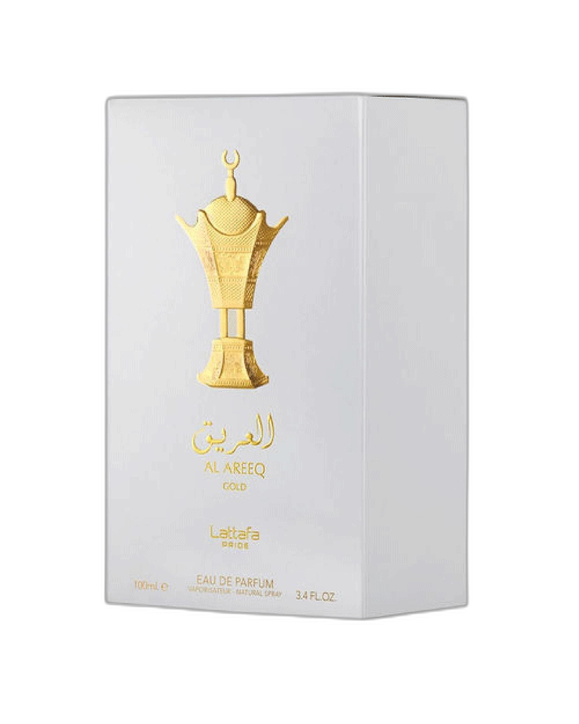 عطر العریق گلد طلایی لطافه پراید Al Areeq Gold EDP 100ml Lattafa Pride