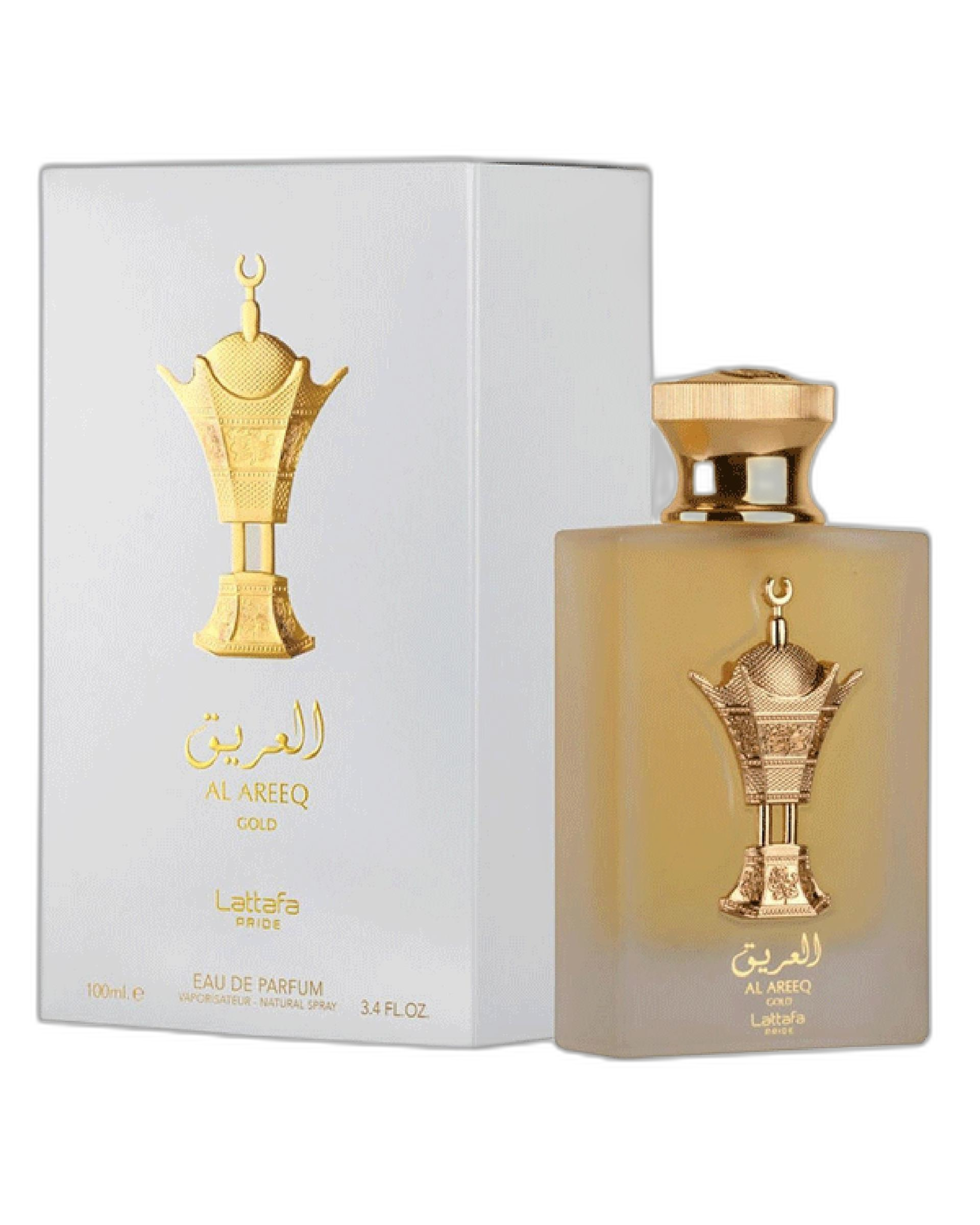 عطر العریق گلد طلایی لطافه پراید Al Areeq Gold EDP 100ml Lattafa Pride