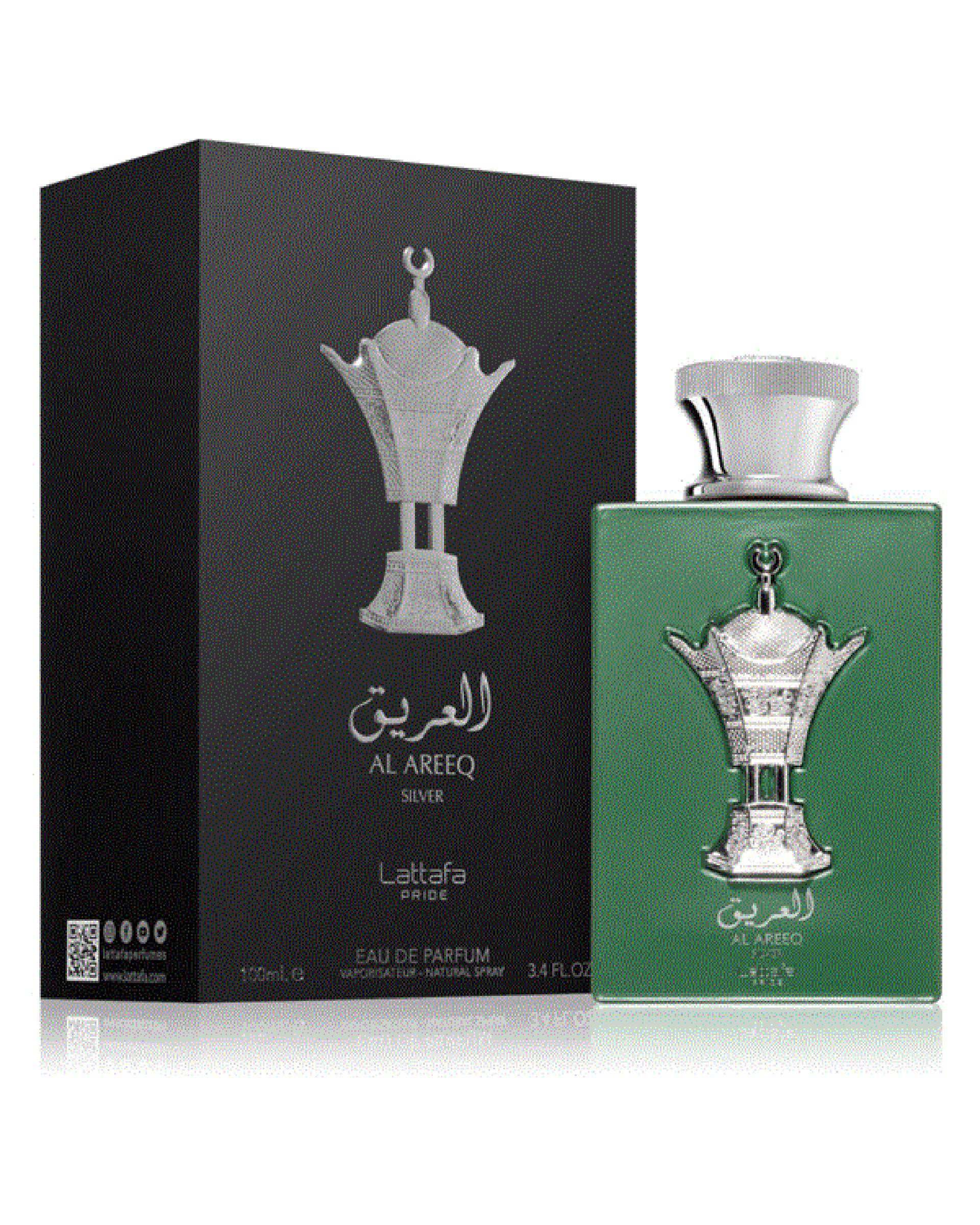 عطر مردانه العریق سیلور لطافه پراید Al Areeq Silver EDP 100ml Lattafa Pride