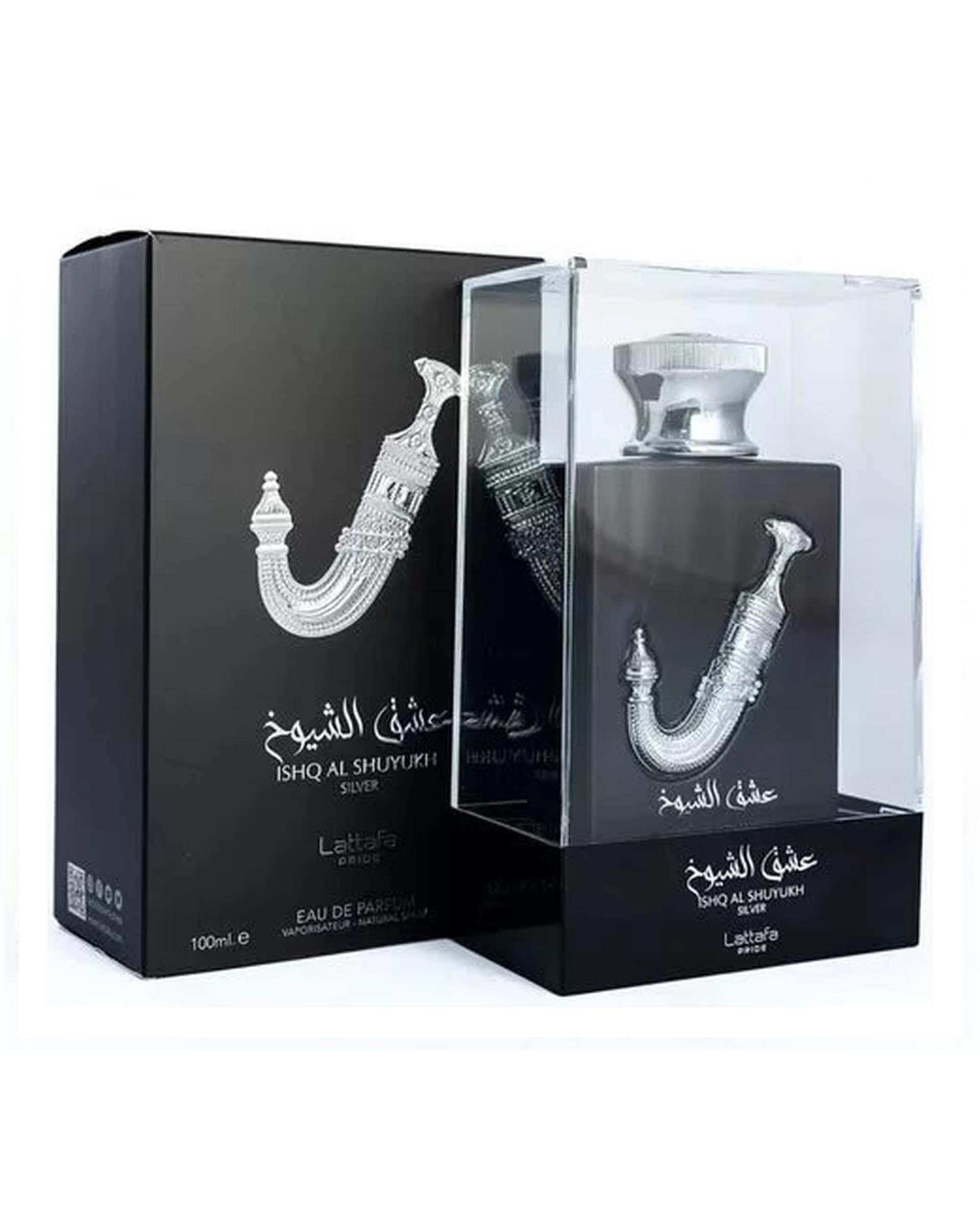 عطر عشق الشیوخ نقره ای لطافه پراید Ishq Al Shuyukh Silver EDP 100ml Lattafa Pride