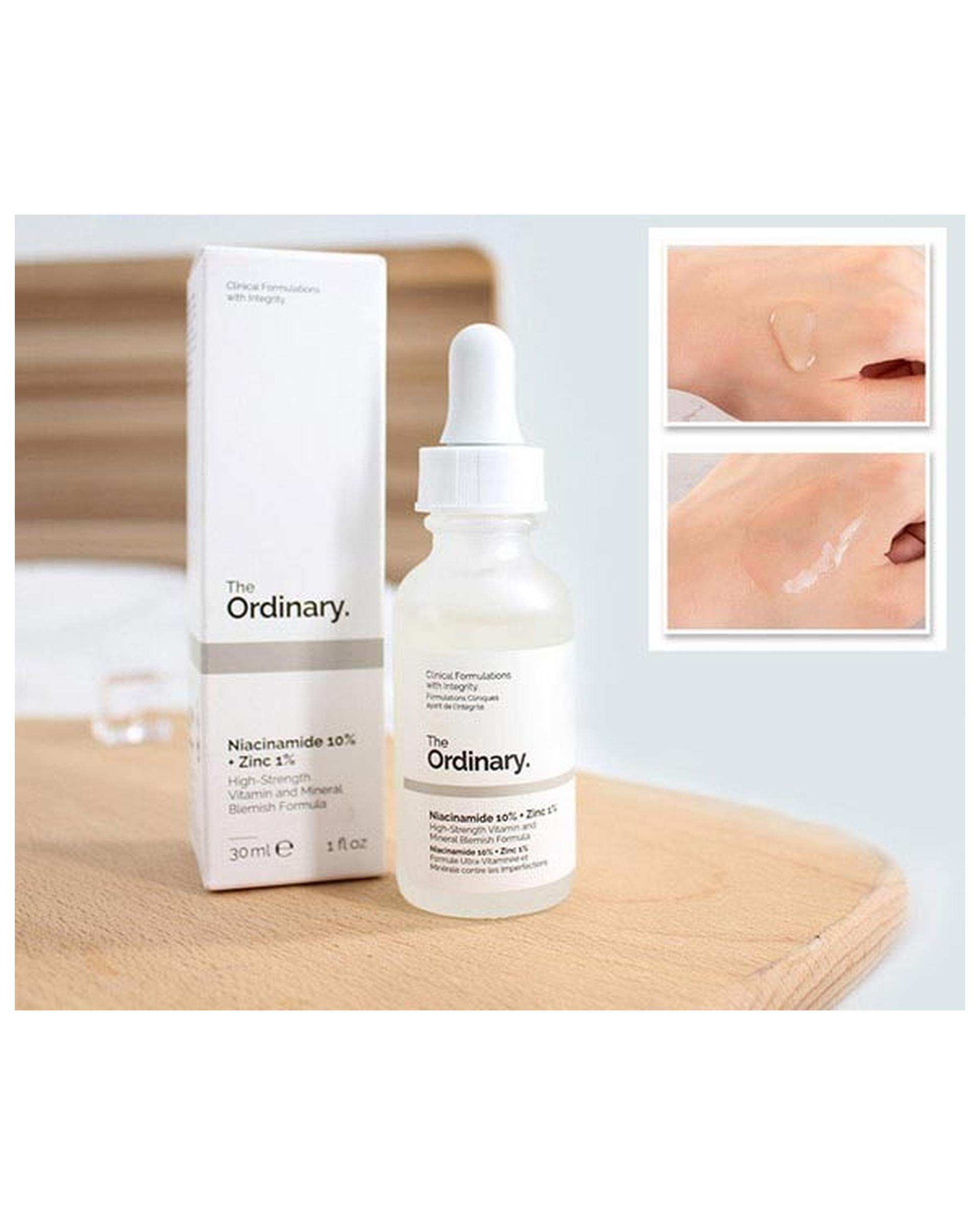 سرم ضد جوش اوردینری The Ordinary مدل Niacinamide 10% + Zinc 1% حاوی نیاسینامید 10٪ + زینک 1٪