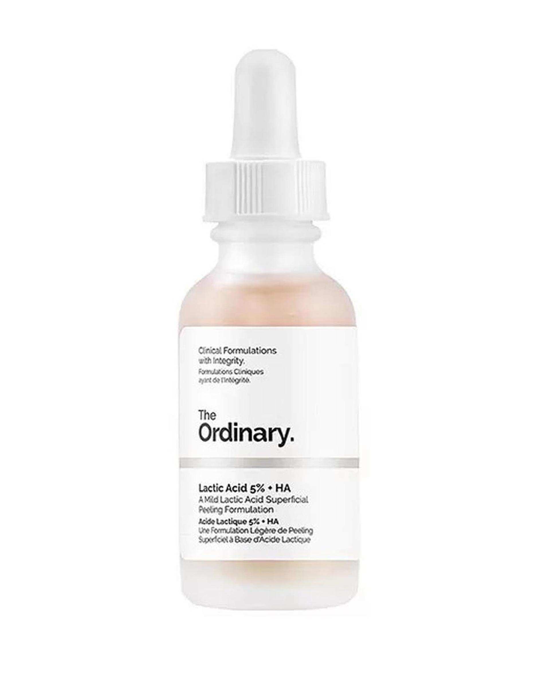 سرم جوانساز و آبرسان پوست اوردینری The Ordinary مدل Lactic Acid 5% + HA حاوی لاکتیک اسید 5% حجم 30ml