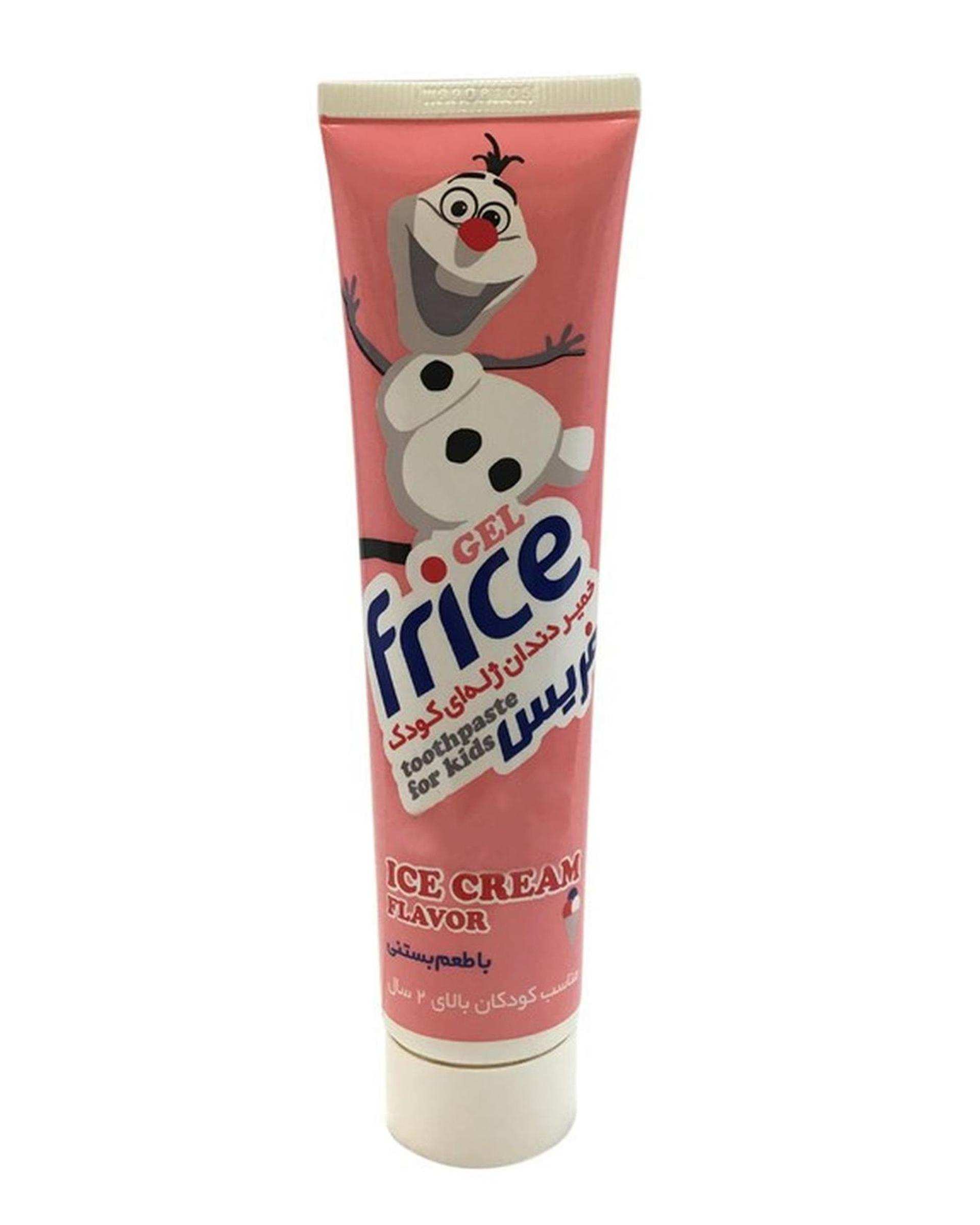 خمیردندان کودک فریس Frice مدل Ice cream با طعم بستنی 70ml