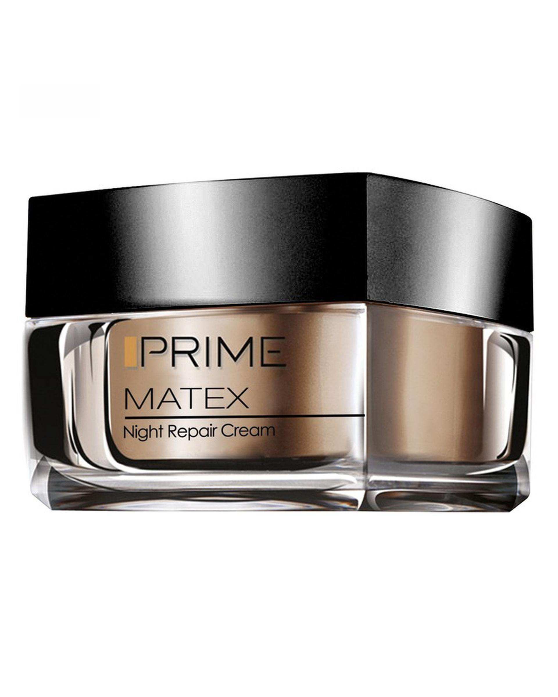 کرم شب ترمیم کننده و ضد چروک پرایم Prime مدل Matex حجم 50ml