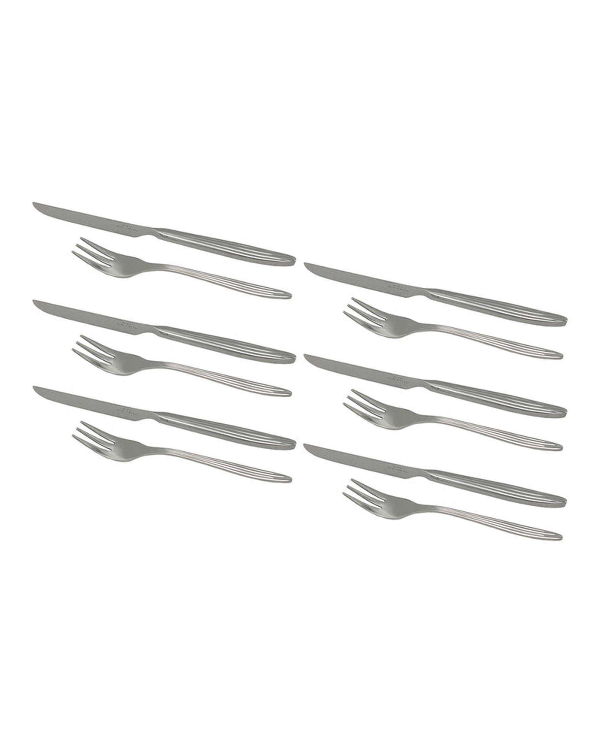 سرویس کارد و چنگال میوه خوری 12 پارچه استیل ای تی سی ATC کد A955