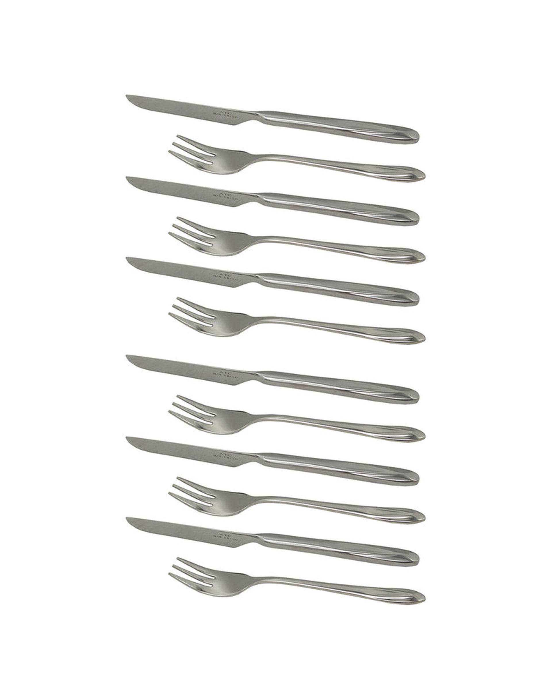 سرویس کارد و چنگال میوه خوری 12 پارچه استیل ای تی سی ATC کد A965
