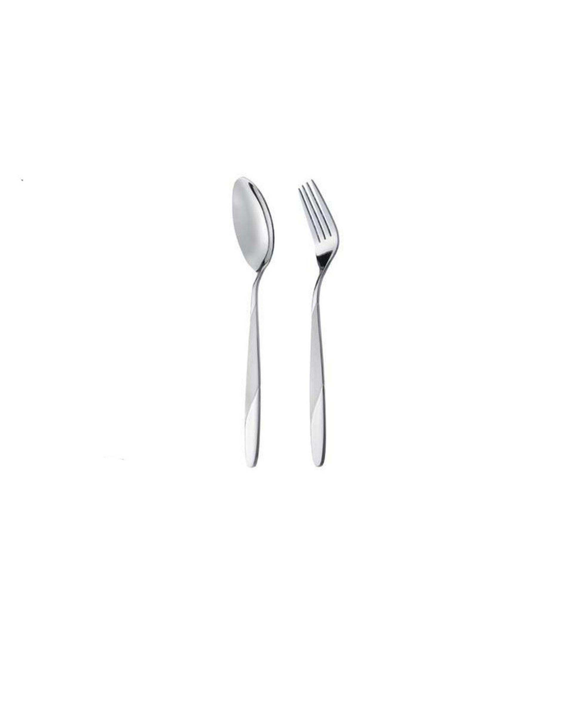 سرویس قاشق و چنگال 12 پارچه استیل مدل ونیز